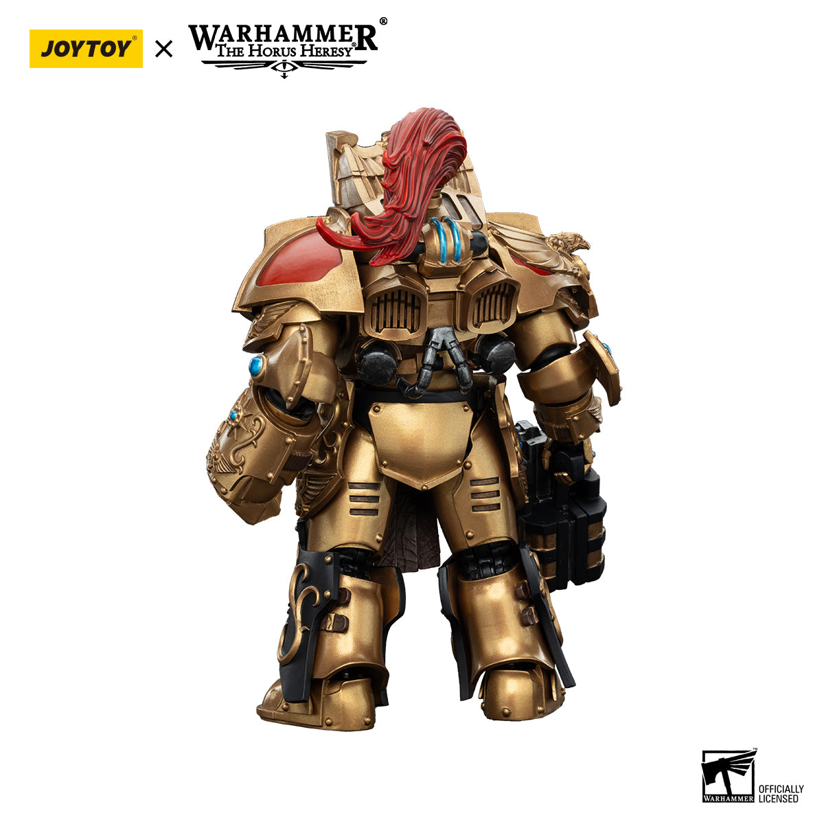 JOYTOY Action Figure Strife Mecha Action Figure Legio Custodes Aquilon Terminator Squad Aquilon with Lastrum Storm Bolter
