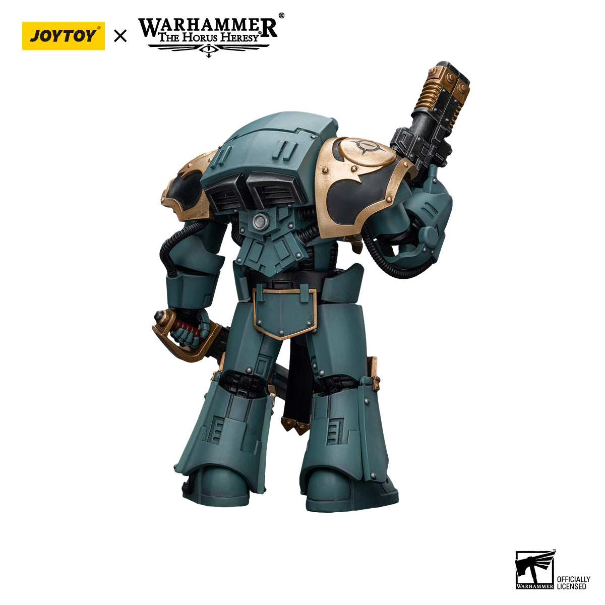 JOYTOY Action Figure 1/18 Sons Of Horus Tartaros Terminator Squad Sergeant With Volkite Charger And Power Sword Model Birthday Gifts