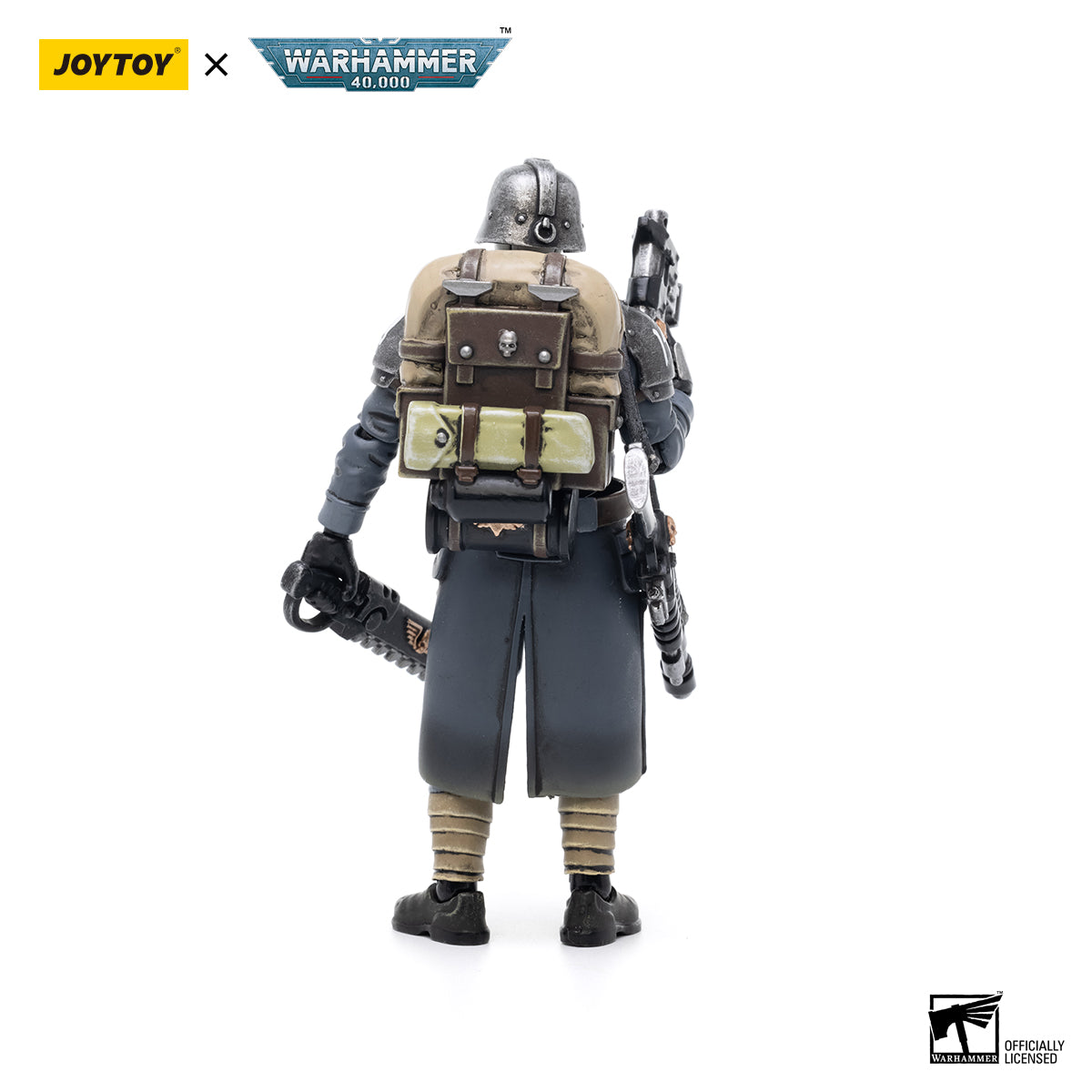 JOYTOY Action Figure 1/18 Astra Militarum Death Korps of Krieg Veteran Squad Sergeant Model Birthday Gifts