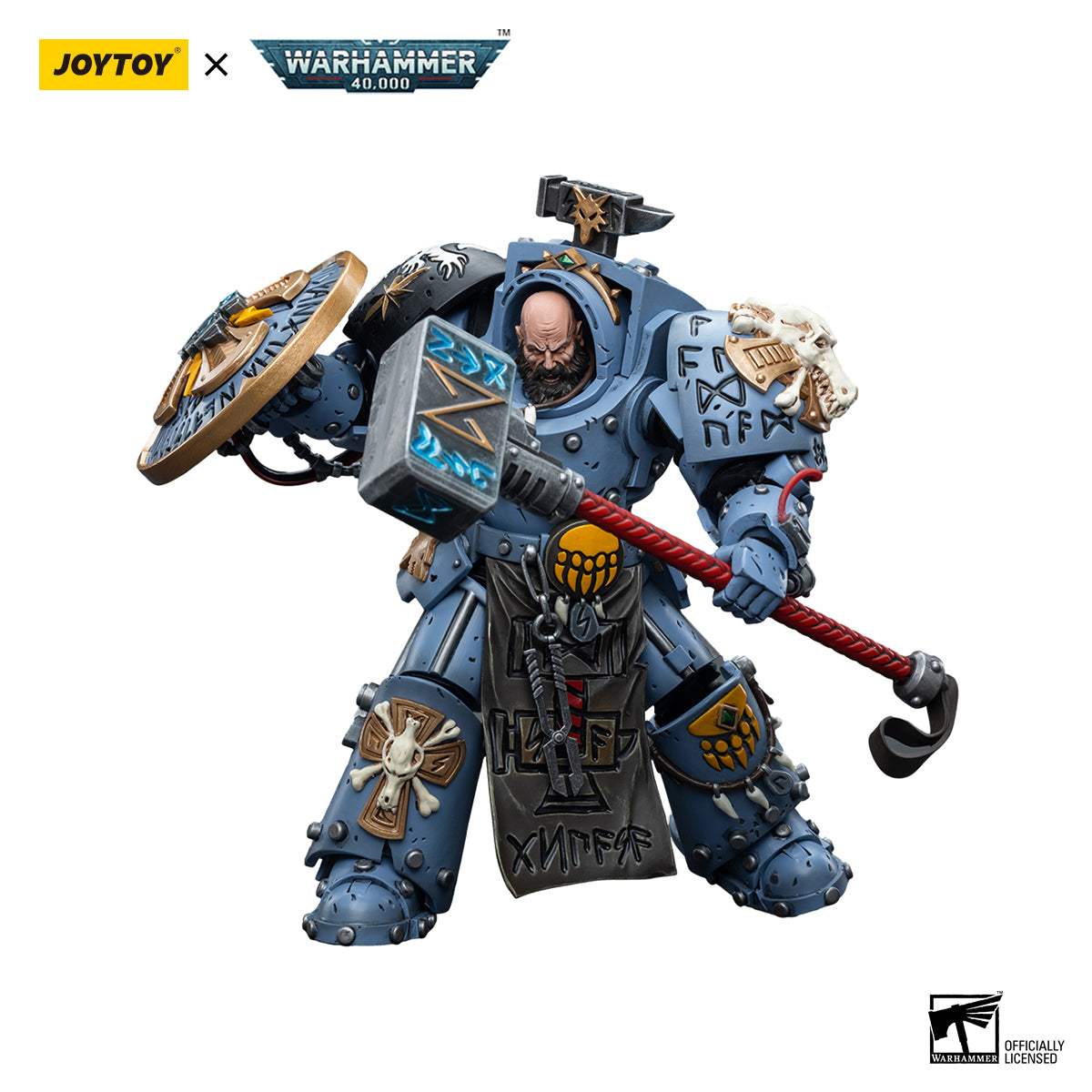 JOYTOY Action Figure 1/18 Space Wolves Arjac Rockfist Model Birthday Gifts