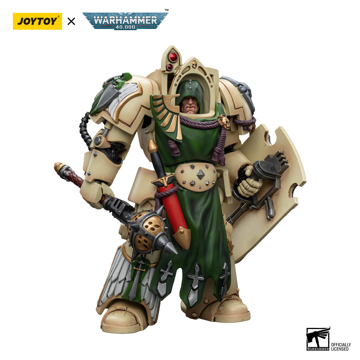 JOYTOY Action Figure 1/18 Dark Angels Deathwing Knight with Mace of Absolution 1 Model Birthday Gifts