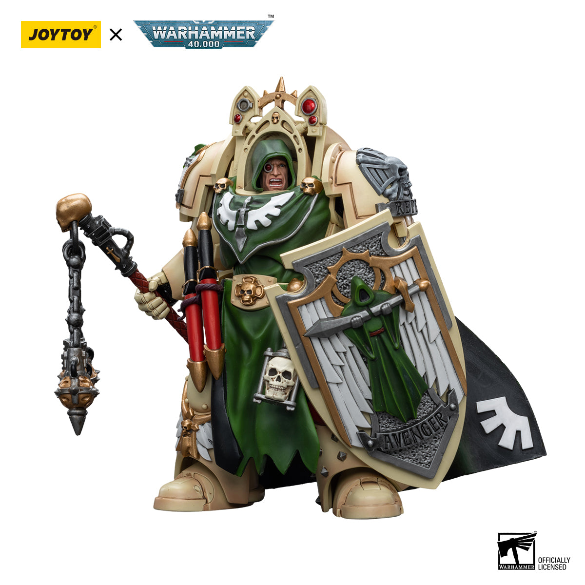 JOYTOY Action Figure 1/18 Dark Angels Deathwing Knight Master with Flail of the Unforgiven Model Birthday Gifts