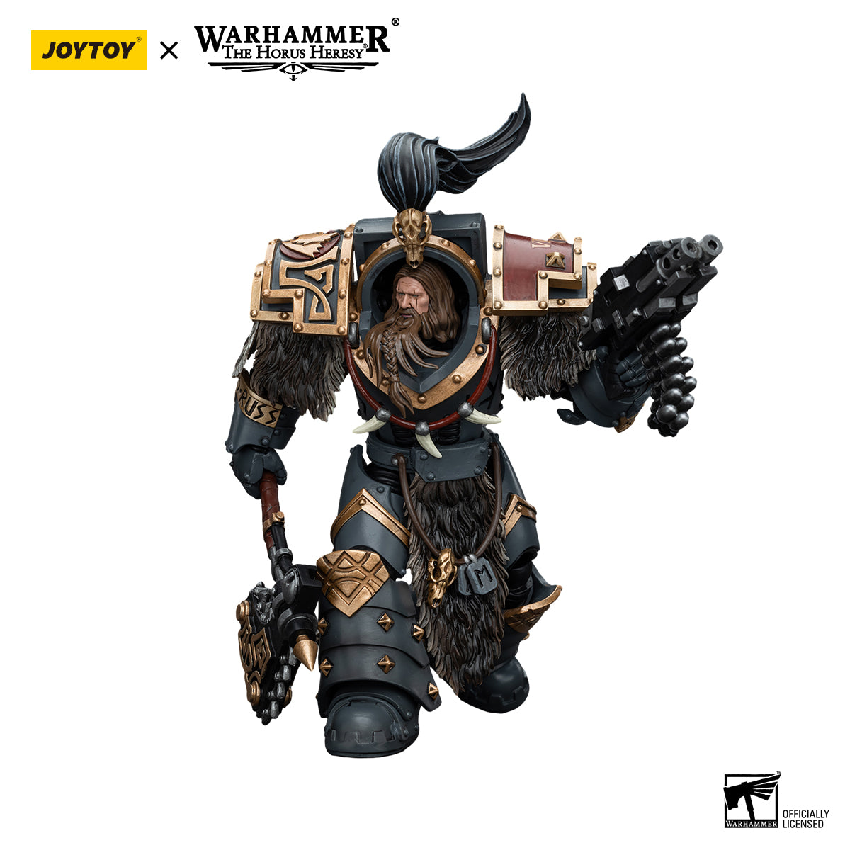 JOYTOY Action Figure 1/18 Space Wolves Varagyr Wolf Guard Squad Varagyr Terminator 2 Model Birthday Gifts