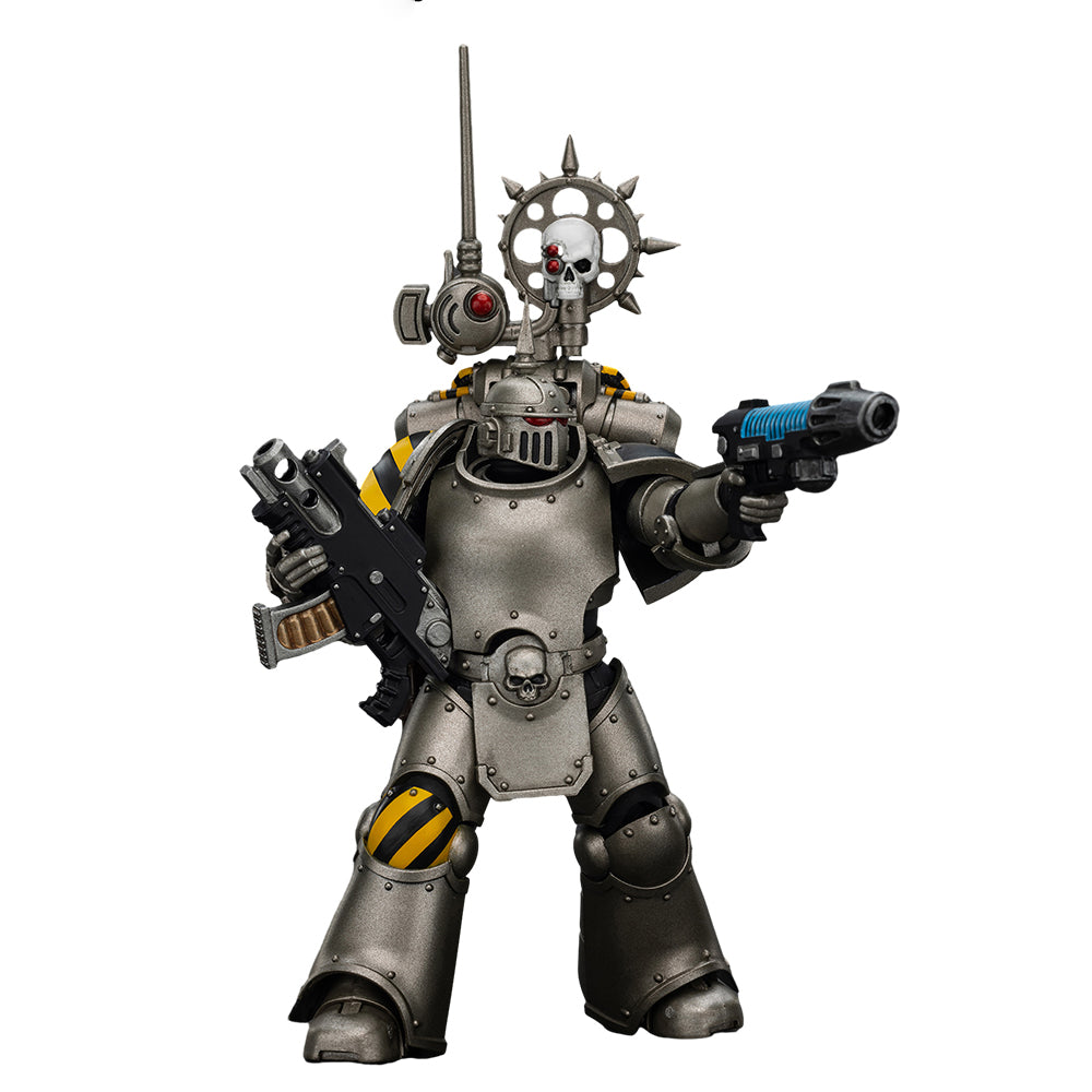 JOYTOY Warhammer 40K The Horus Heresy 1/18 Action Figure Iron Warriors MKlIl Tactical Legionary with Nuncio vox Collection Model Birthday Gift