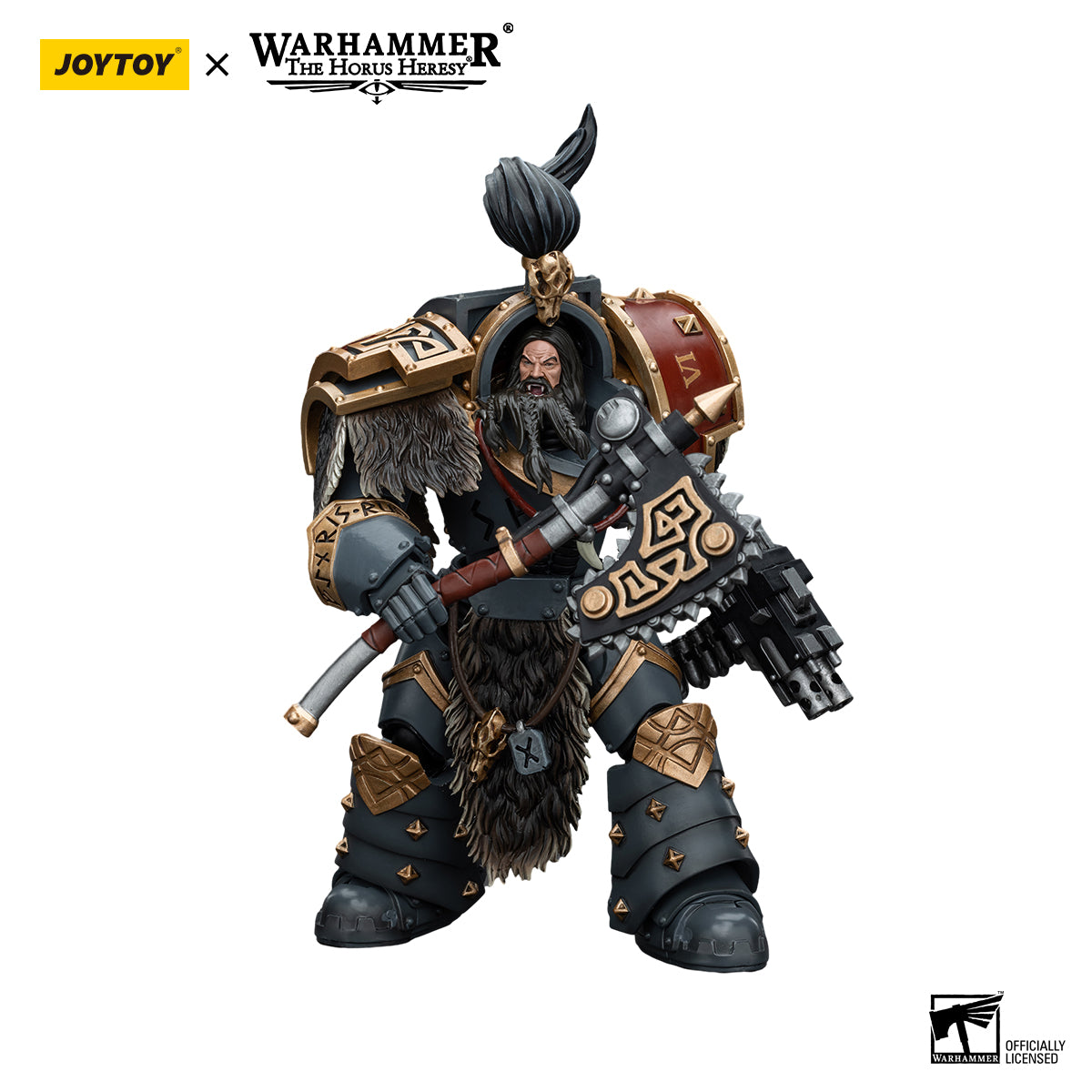 JOYTOY Action Figure 1/18 Space Wolves Varagyr Wolf Guard Squad Varagyr Terminator 1 Model Birthday Gifts