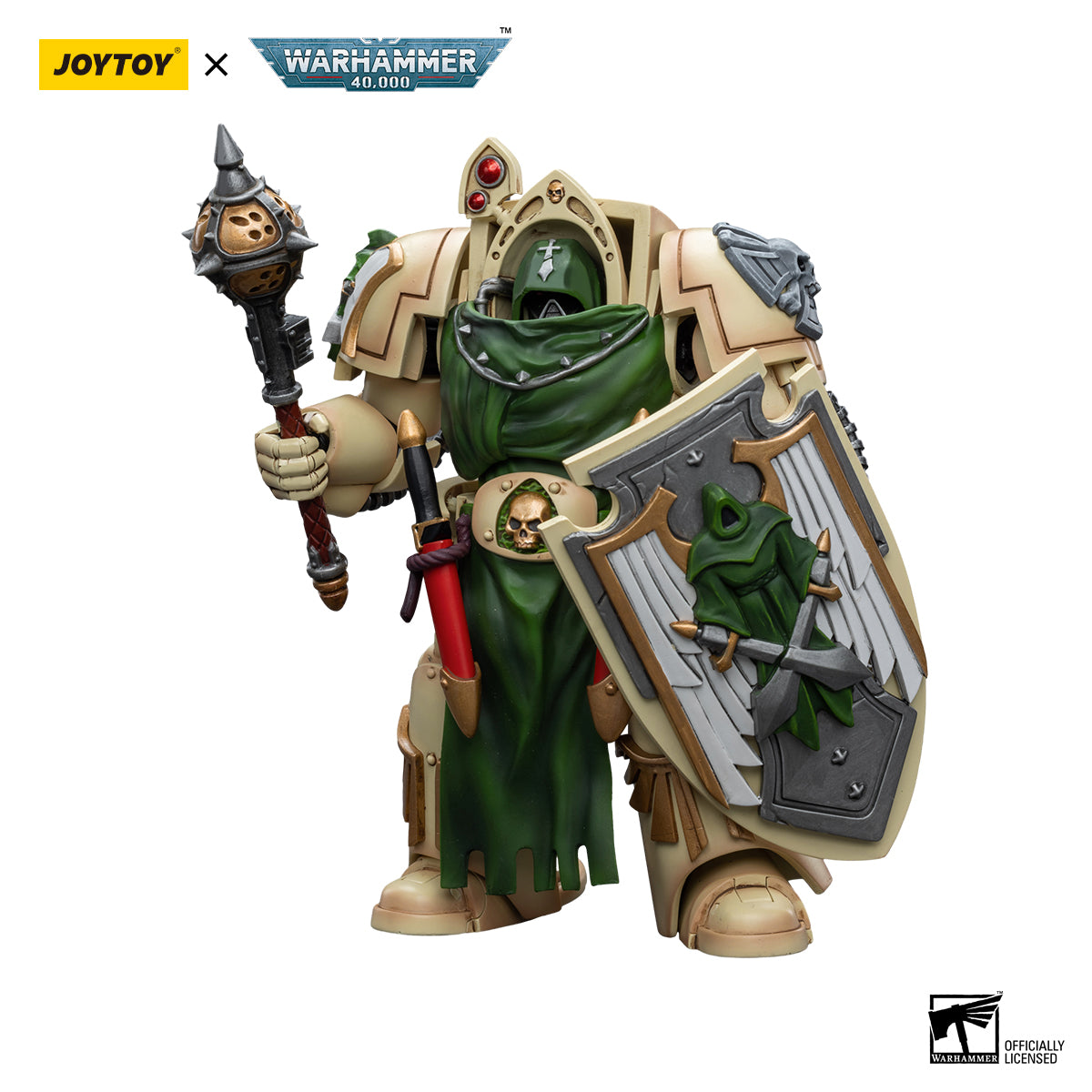 JOYTOY Action Figure 1/18 Dark Angels Deathwing Knight with Mace of Absolution 2 Model Birthday Gifts