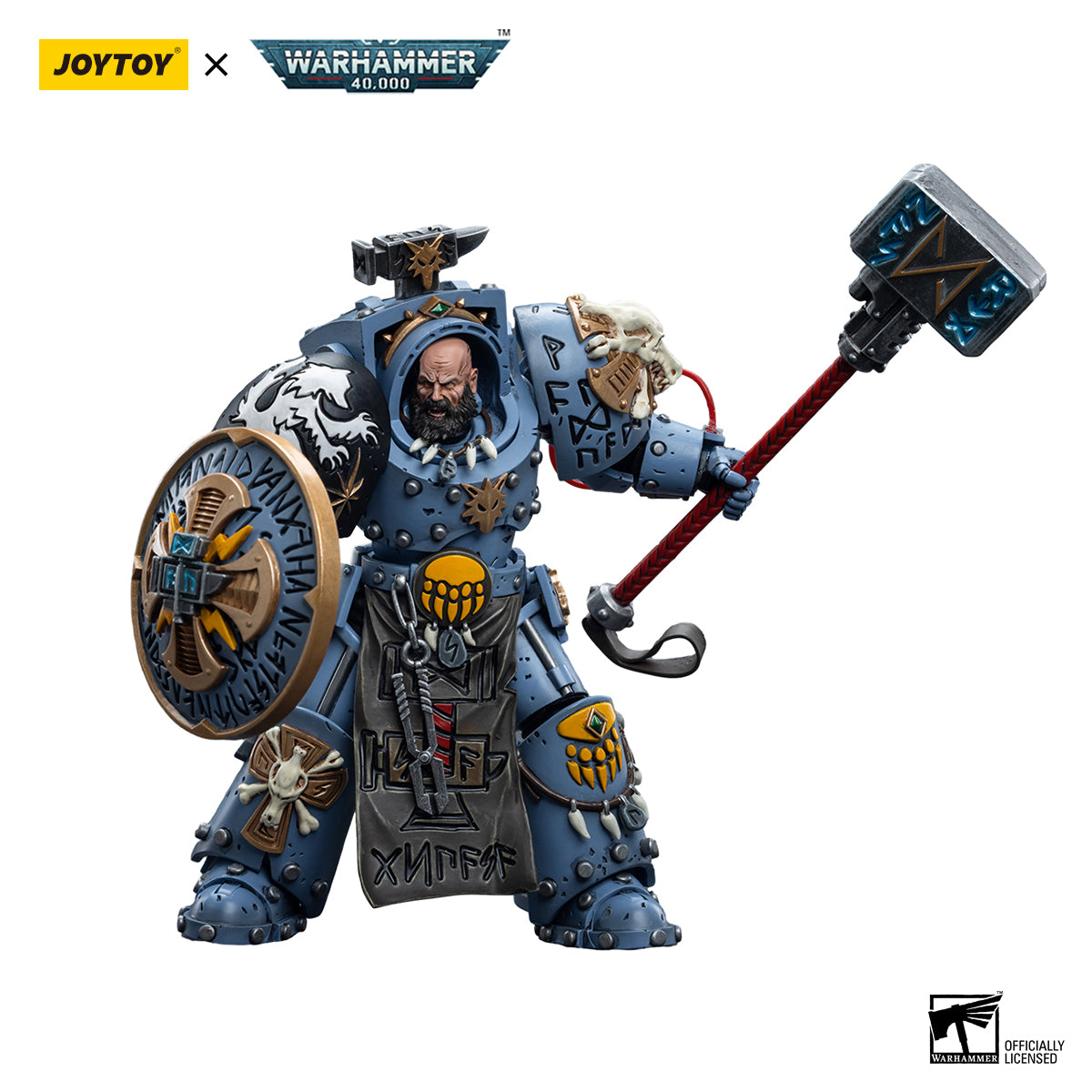 JOYTOY Action Figure 1/18 Space Wolves Arjac Rockfist Model Birthday Gifts