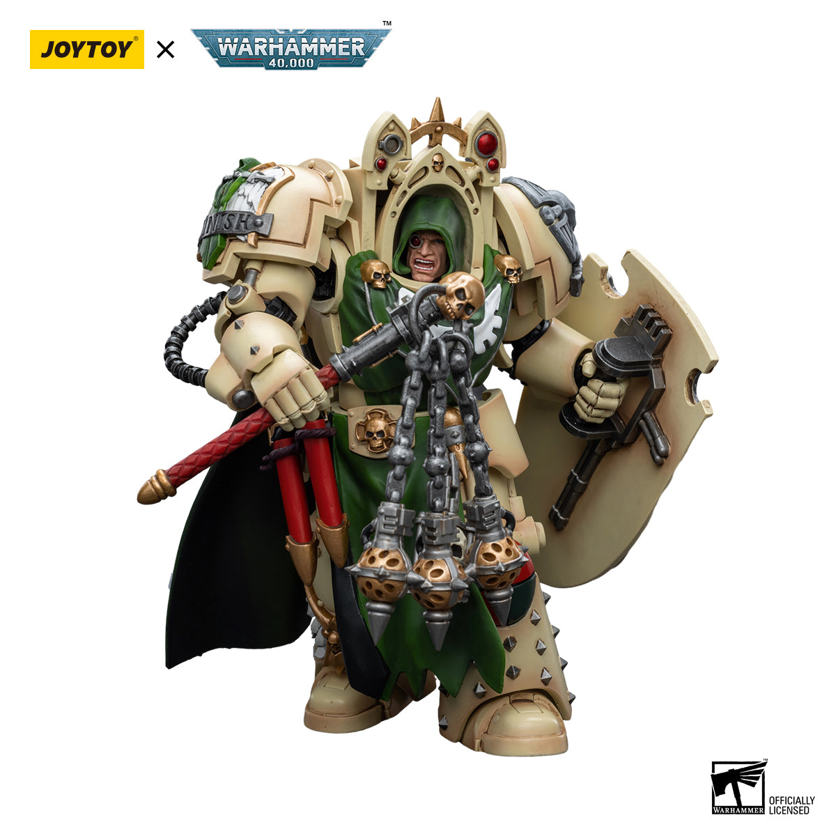 JOYTOY Action Figure 1/18 Dark Angels Deathwing Knight Master with Flail of the Unforgiven Model Birthday Gifts