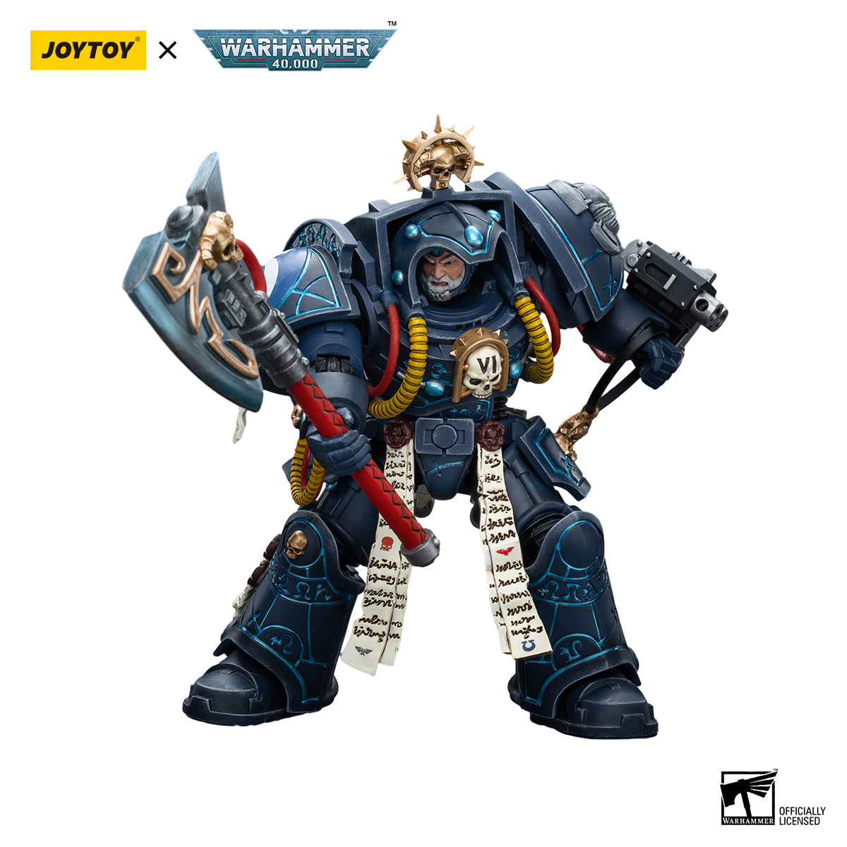 JOYTOY Action Figure 1/18 Ultramarines Librarian in Terminator Armour Model Birthday Gifts