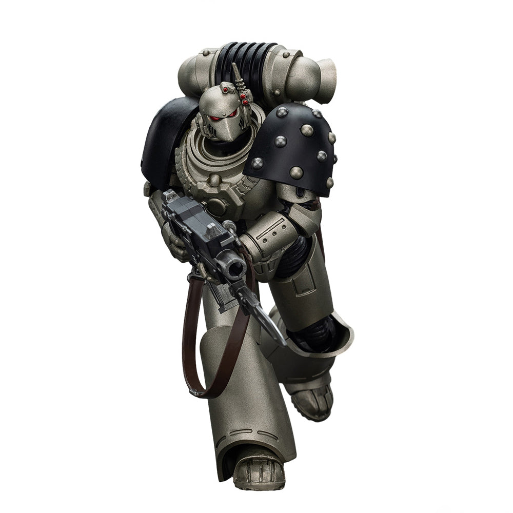 JOYTOY Warhammer The Horus Heresy 1/18 Action Figure-Iron Warriors MKVI Tactical Sergeant with Power Sword and Plasma Pistol Collection Model Birthday Gift