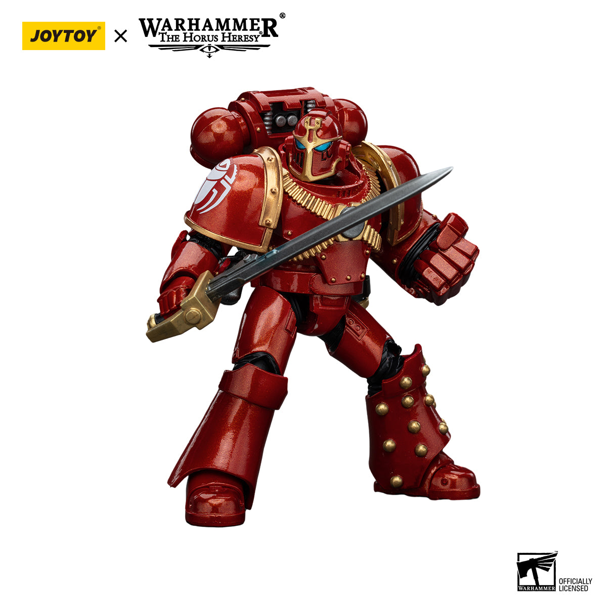 JOYTOY Action Figure 1/18 Thousand Sons Legion MK IV Tactical Squad Sergeant with Power Fist Model Birthday Gifts