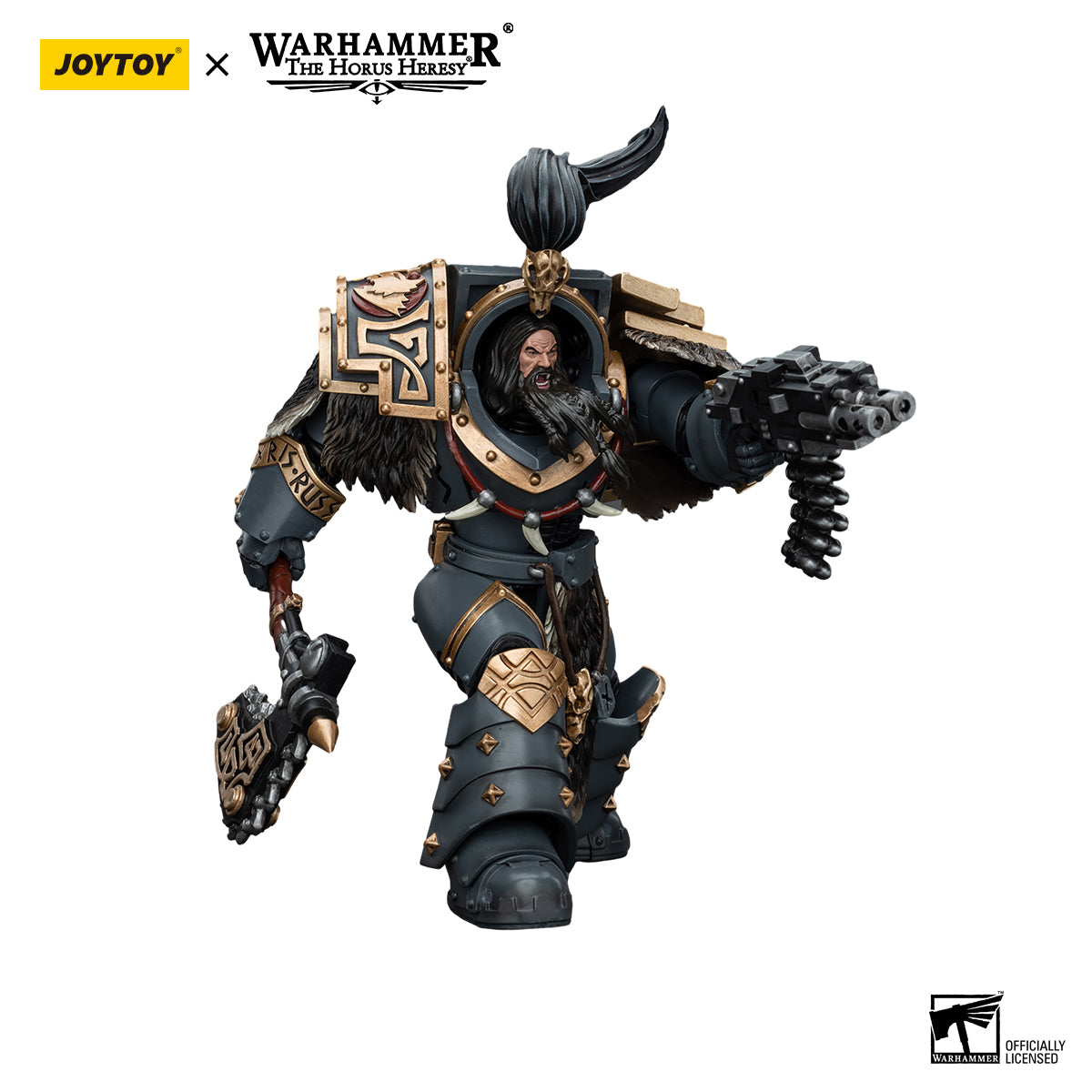 JOYTOY Action Figure 1/18 Space Wolves Varagyr Wolf Guard Squad Varagyr Terminator 1 Model Birthday Gifts