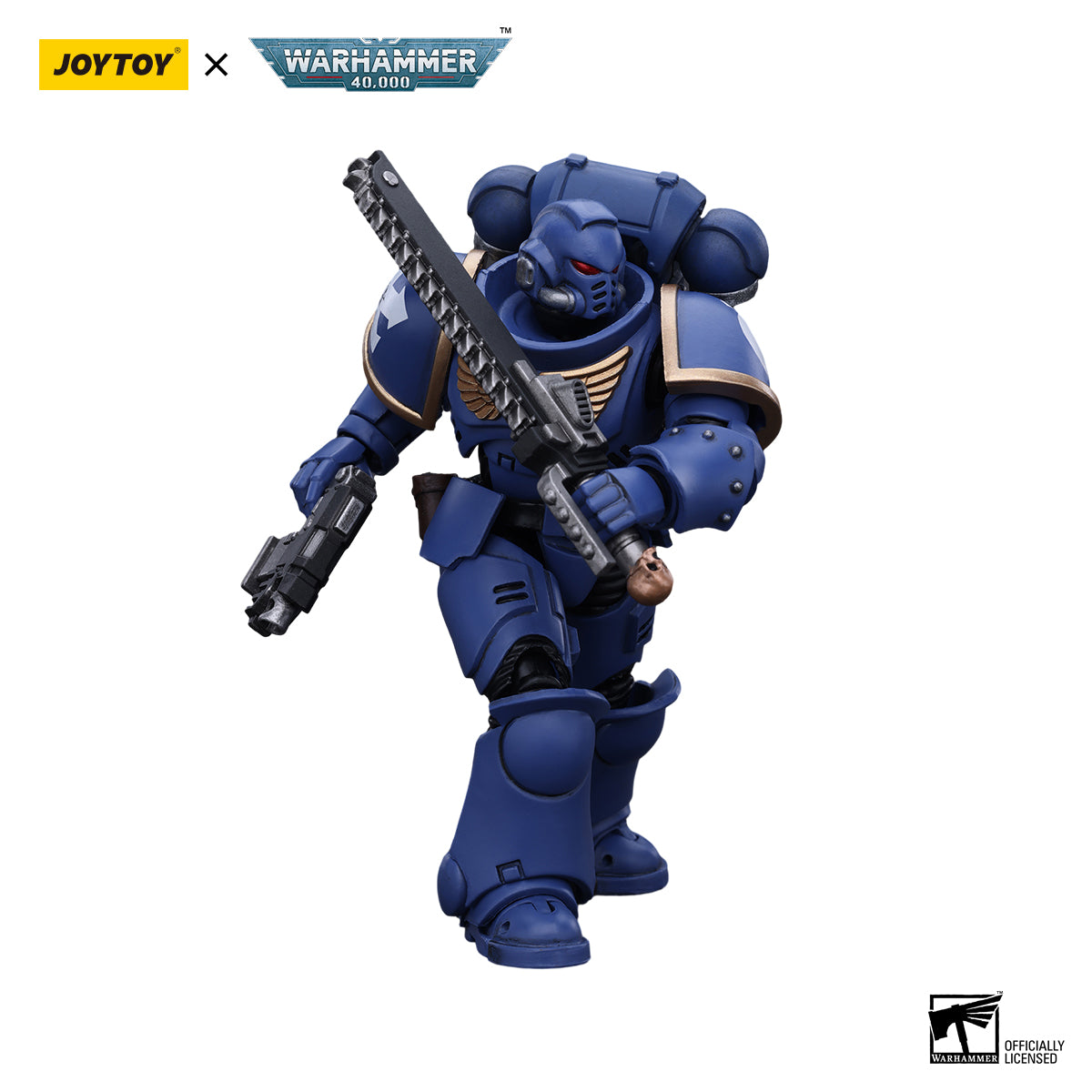 JOYTOY Action Figure 1/18 Space Marines Ultramarines Outriders Brother Catonus Model Birthday Gifts