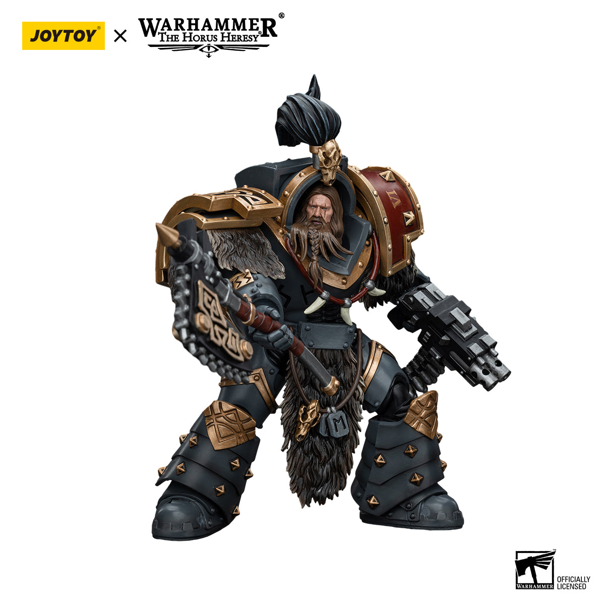 JOYTOY Action Figure 1/18 Space Wolves Varagyr Wolf Guard Squad Varagyr Terminator 2 Model Birthday Gifts