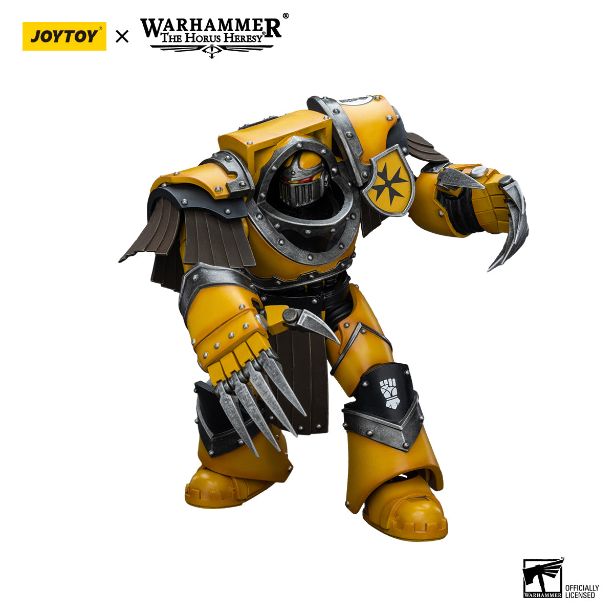 JOYTOY Action Figure 1/18 Imperial Fists Legion Cataphractii Terminator Squad Legion Cataphractii with Lightning Claws Model Birthday Gifts