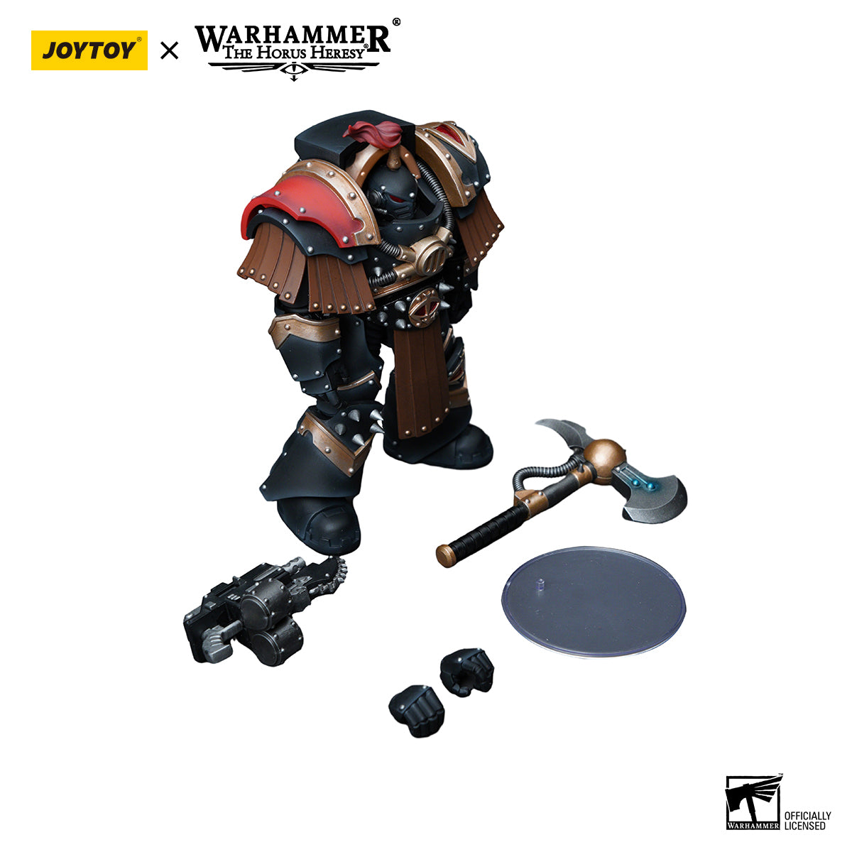 JOYTOY Action Figure 1/18 Sons of Horus Justaerin Terminator Squad Justaerin with Carsoran Power Ax Model Birthday Gifts