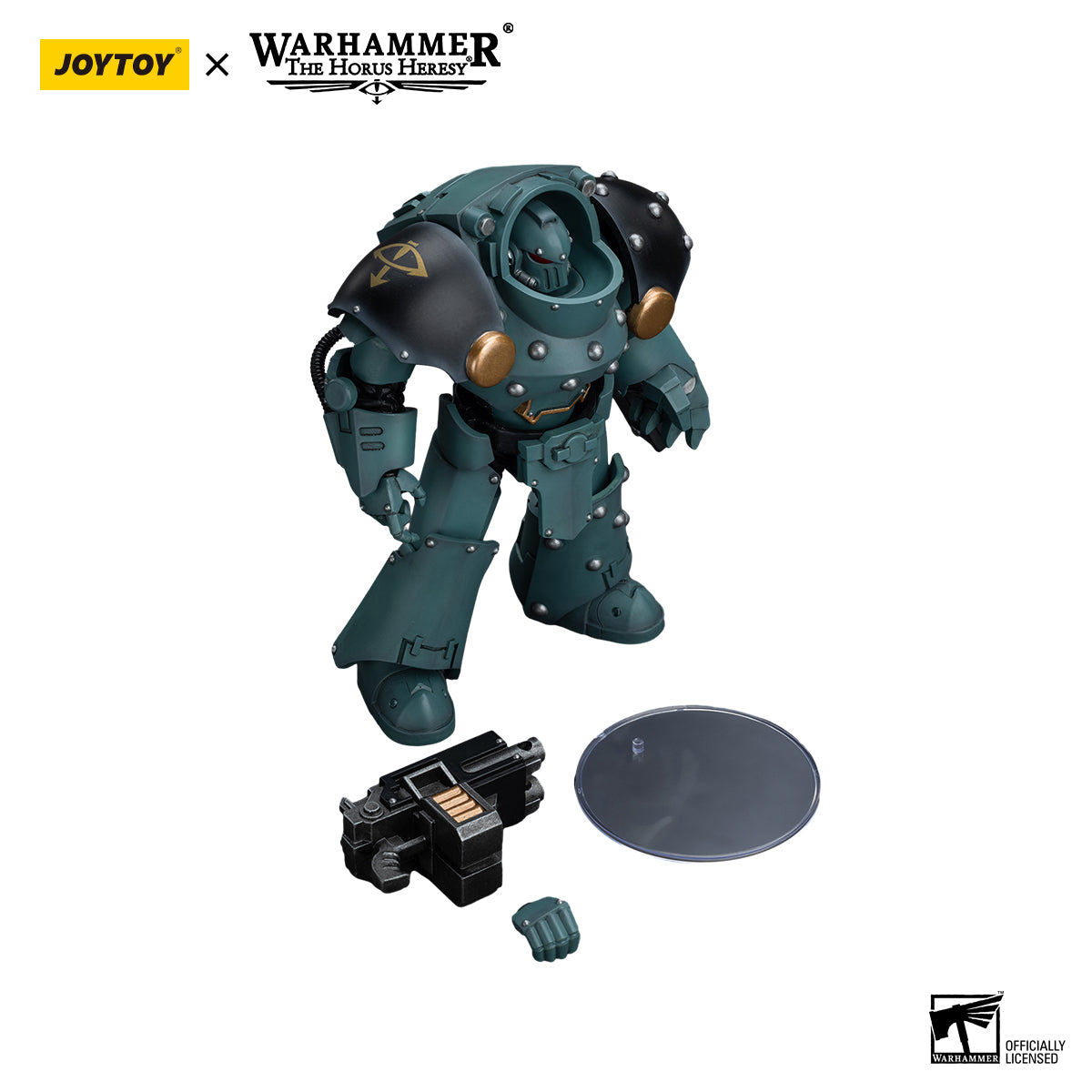 JOYTOY Action Figure 1/18 Sons Of Horus Tartaros Terminator Squad Terminator With Combi-Bolter And Chainfist Model Birthday Gifts