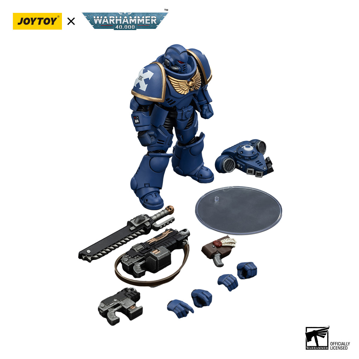 JOYTOY Action Figure 1/18 Space Marines Ultramarines Outriders Brother Catonus Model Birthday Gifts