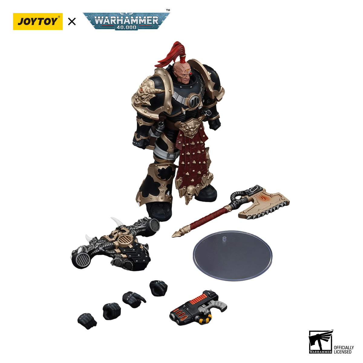 JOYTOY Action Figure 1/18 Black Legion Chosen with Plasma Pistol and Power Ax Model Birthday Gifts