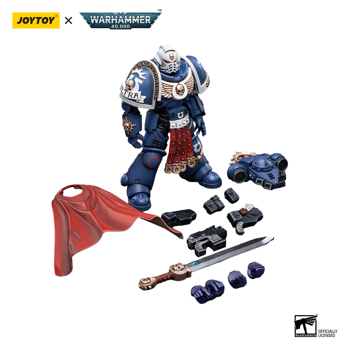 JOYTOY Warhammer 40K 1/18 Action Figure Ultramarines Primaris Captain JT3297