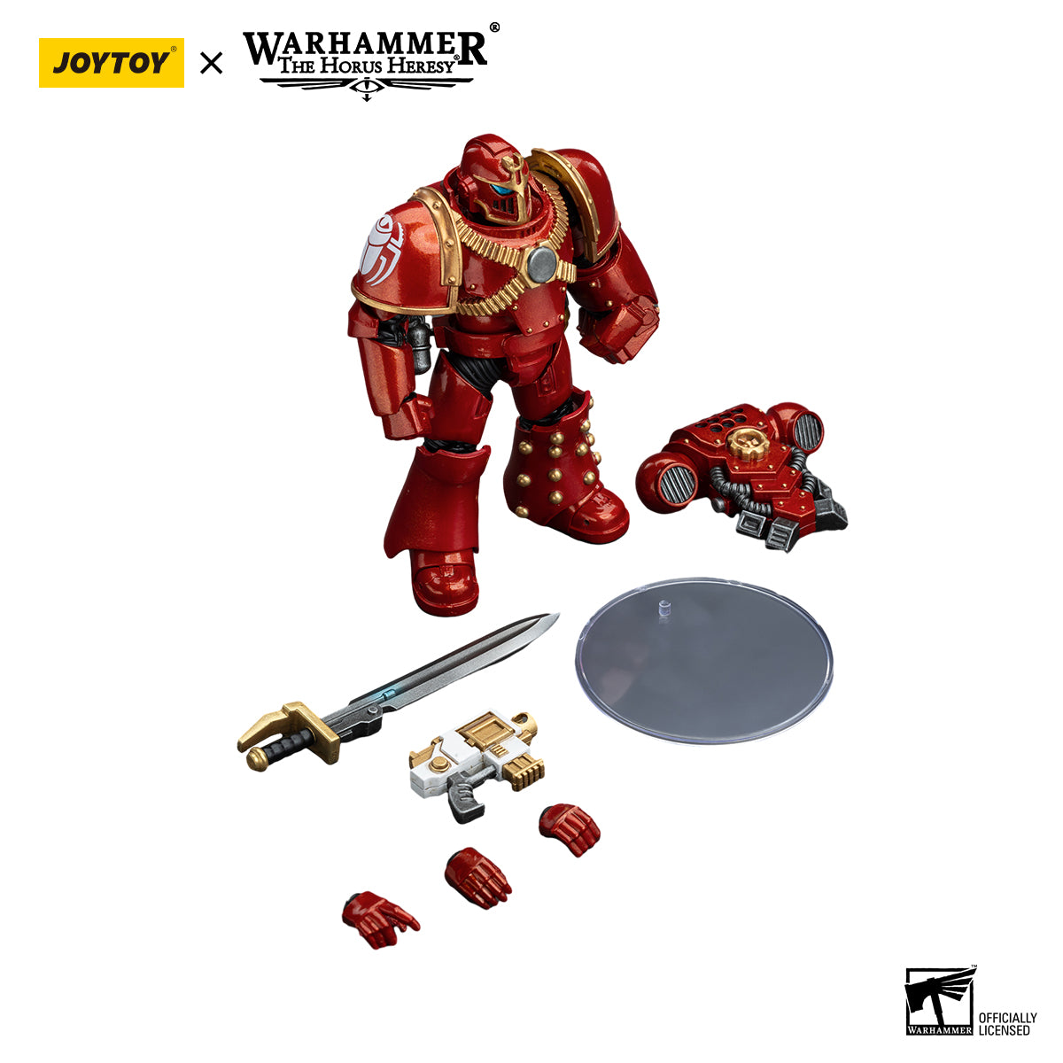 JOYTOY Action Figure 1/18 Thousand Sons Legion MK IV Tactical Squad Sergeant with Power Fist Model Birthday Gifts