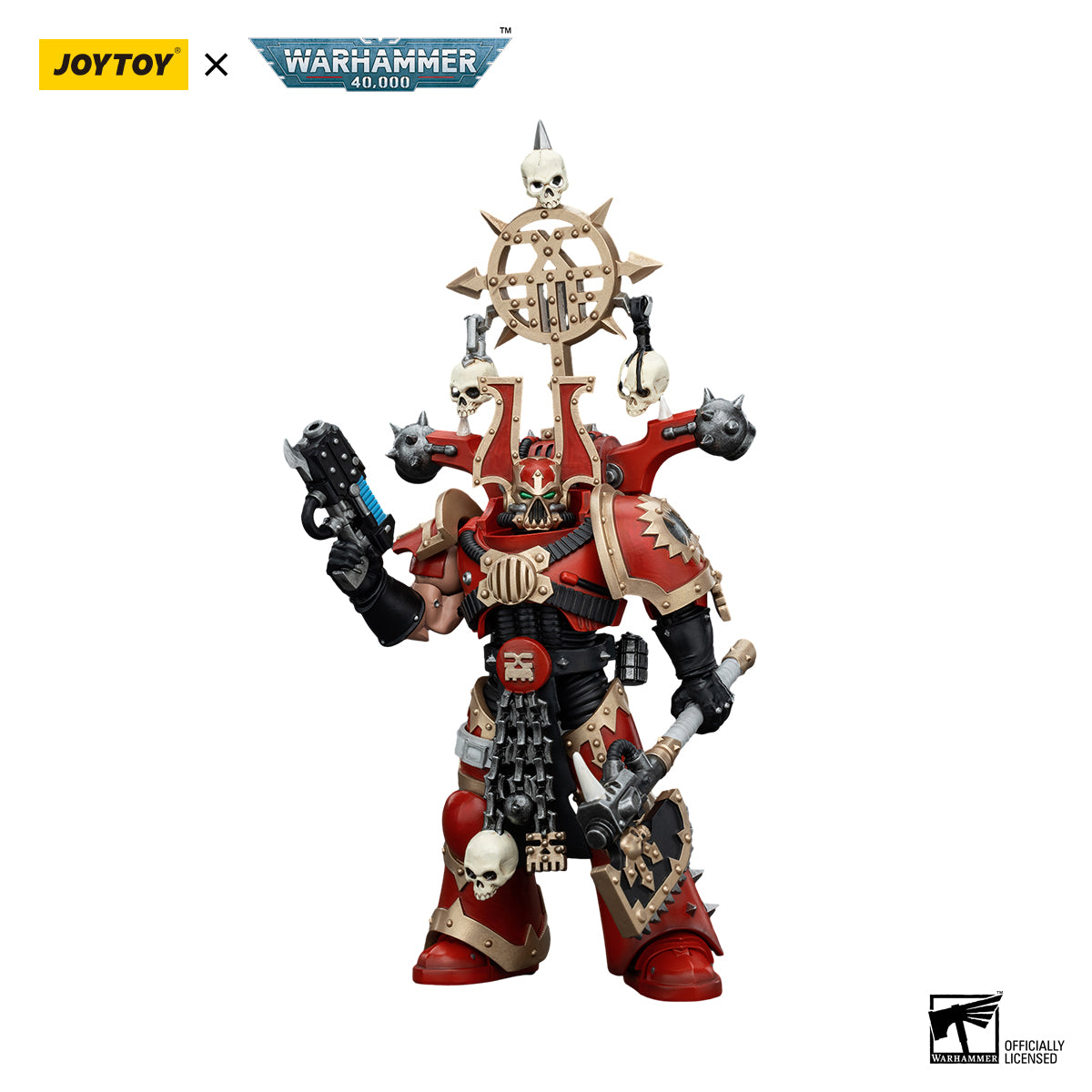 JOYTOY Warhammer 40K World Eaters Khorne Berzerker with Berzerker lcon