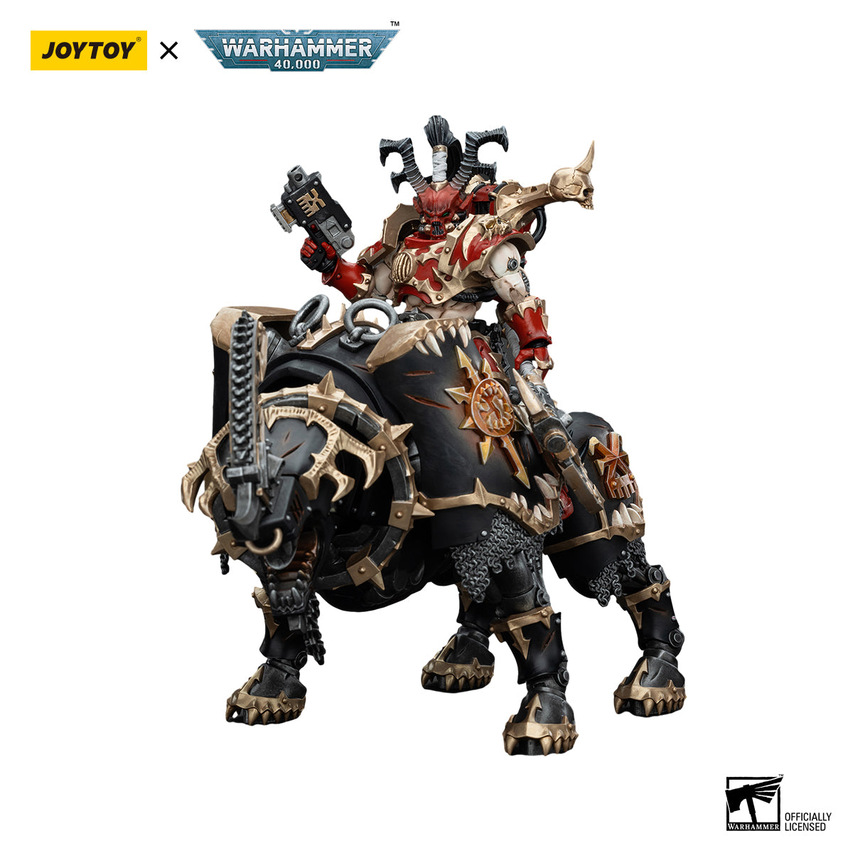 JOYTOY Action Figure 1/18 World Eaters Lord Invocatus Model Birthday Gifts