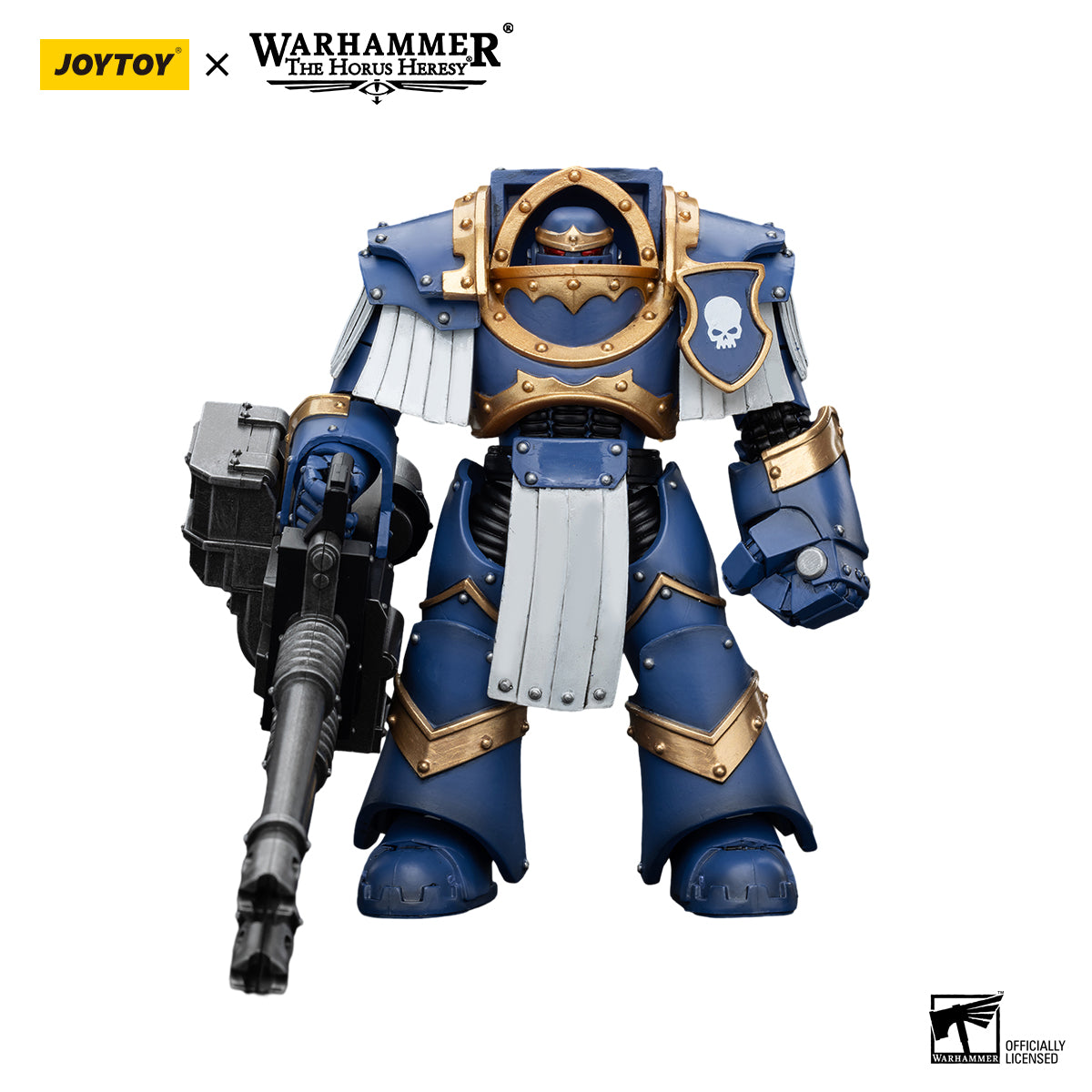 JOYTOY Action Figure 1/18 Uitramarines Cataphractii Terminator Squad Terminator with Reaper Autocannon Model Birthday Gifts