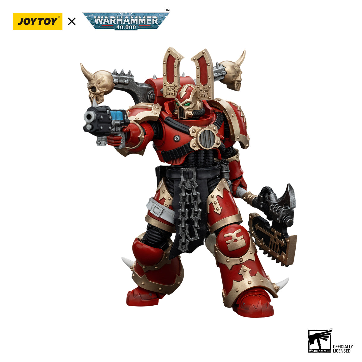 JOYTOY Action Figure 1/18 World Eaters Khorne Berzerker 3 Model Birthday Gifts