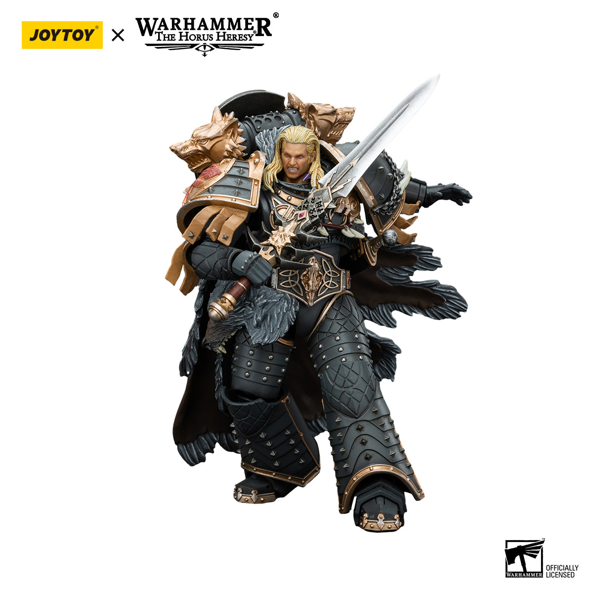JOYTOY Warhammer 30k 1/18 Action Figure Space Wolves Leman Russ Primarch of the VIth Legion JT6137