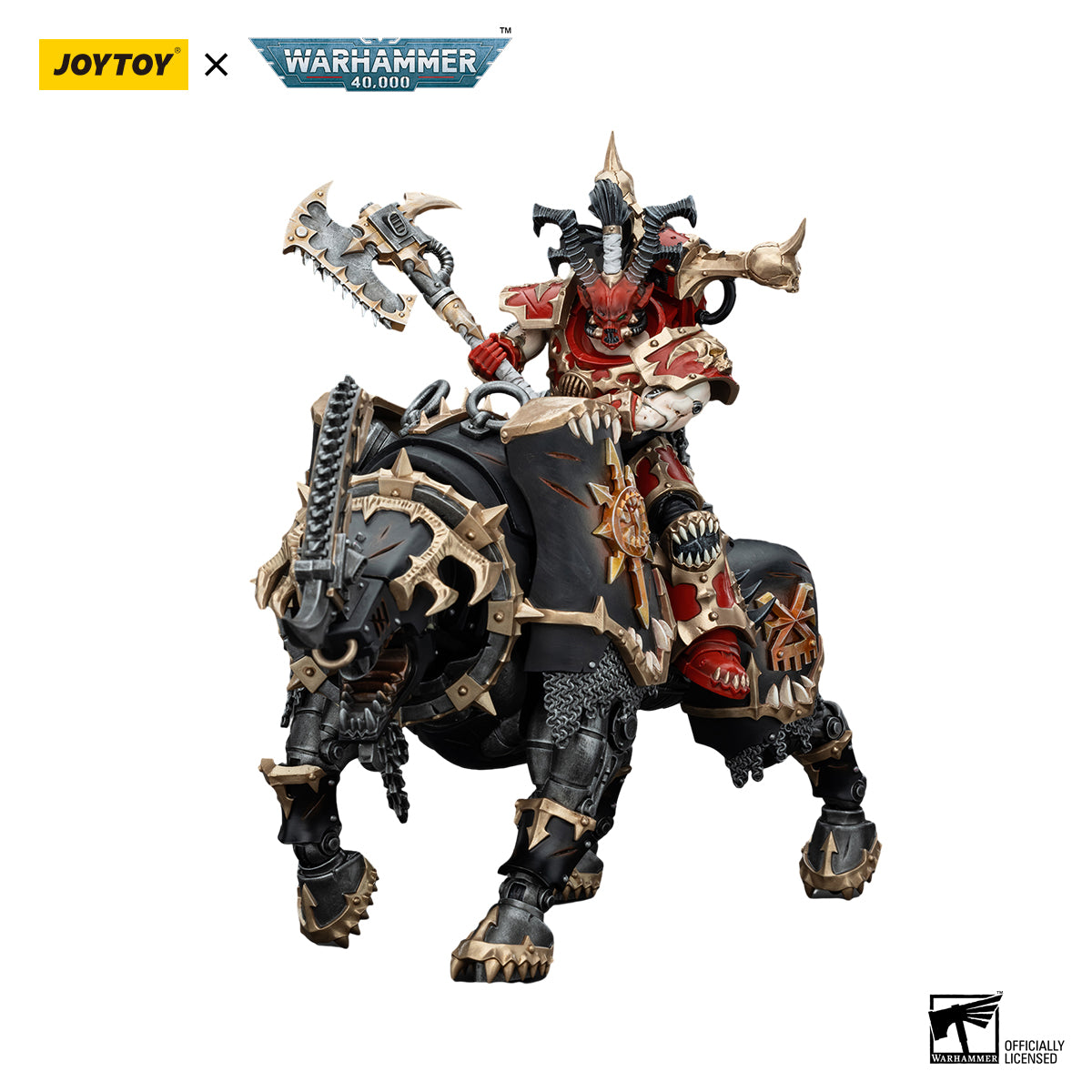 JOYTOY Action Figure 1/18 World Eaters Lord Invocatus Model Birthday Gifts