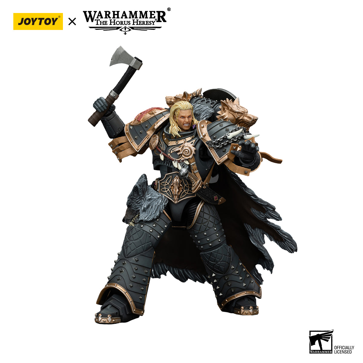 JOYTOY Warhammer 30k 1/18 Action Figure Space Wolves Leman Russ Primarch of the VIth Legion JT6137