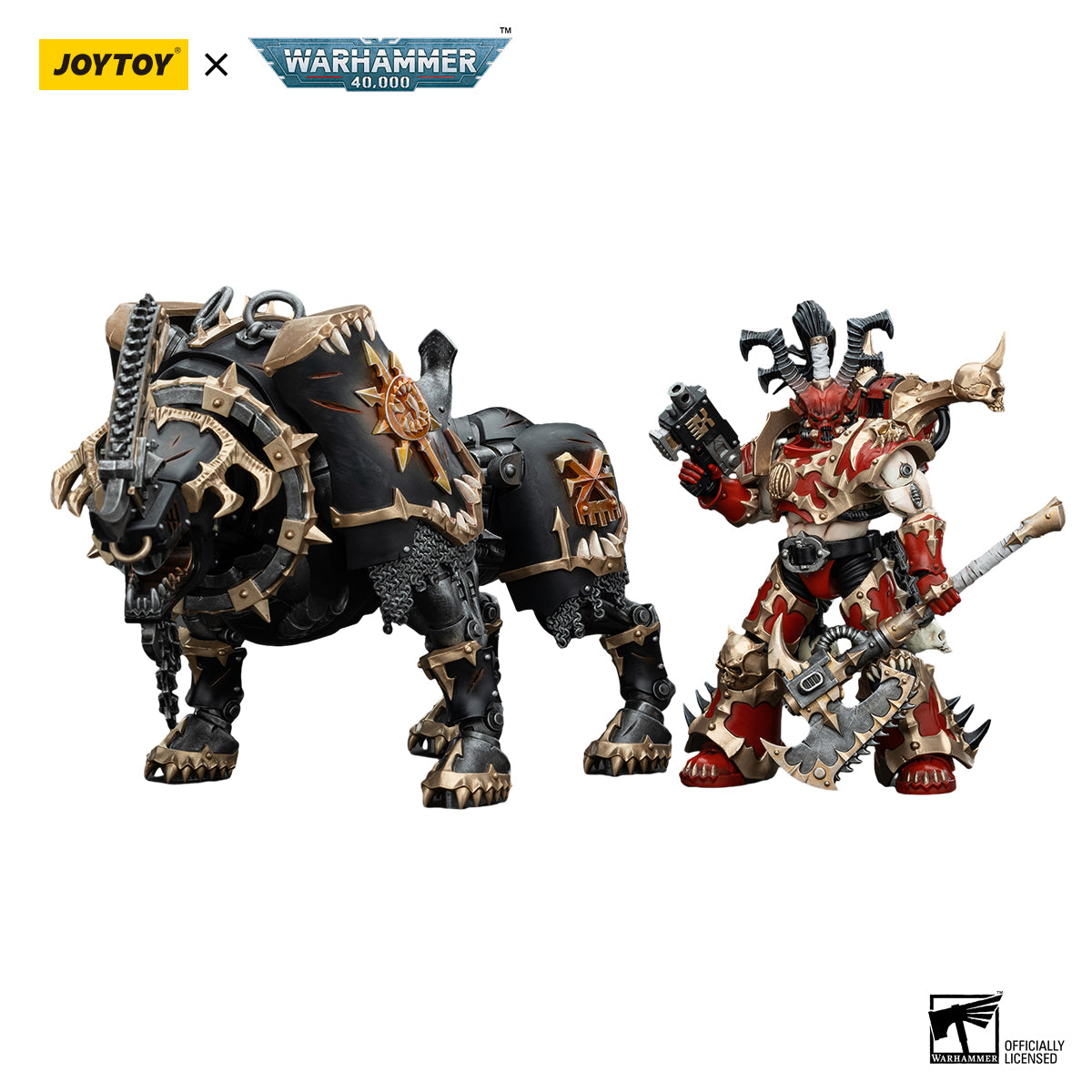 JOYTOY Action Figure 1/18 World Eaters Lord Invocatus Model Birthday Gifts
