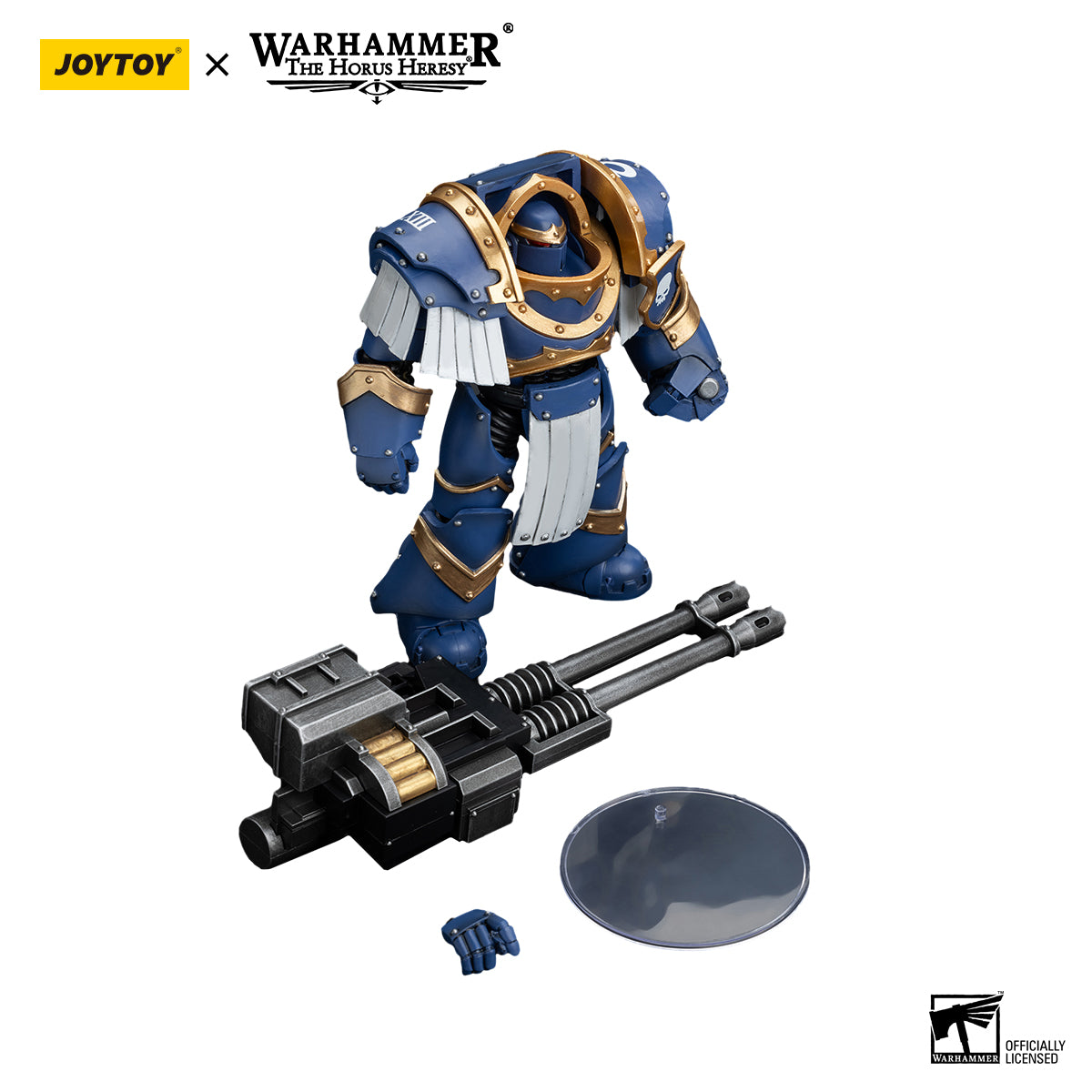 JOYTOY Action Figure 1/18 Uitramarines Cataphractii Terminator Squad Terminator with Reaper Autocannon Model Birthday Gifts