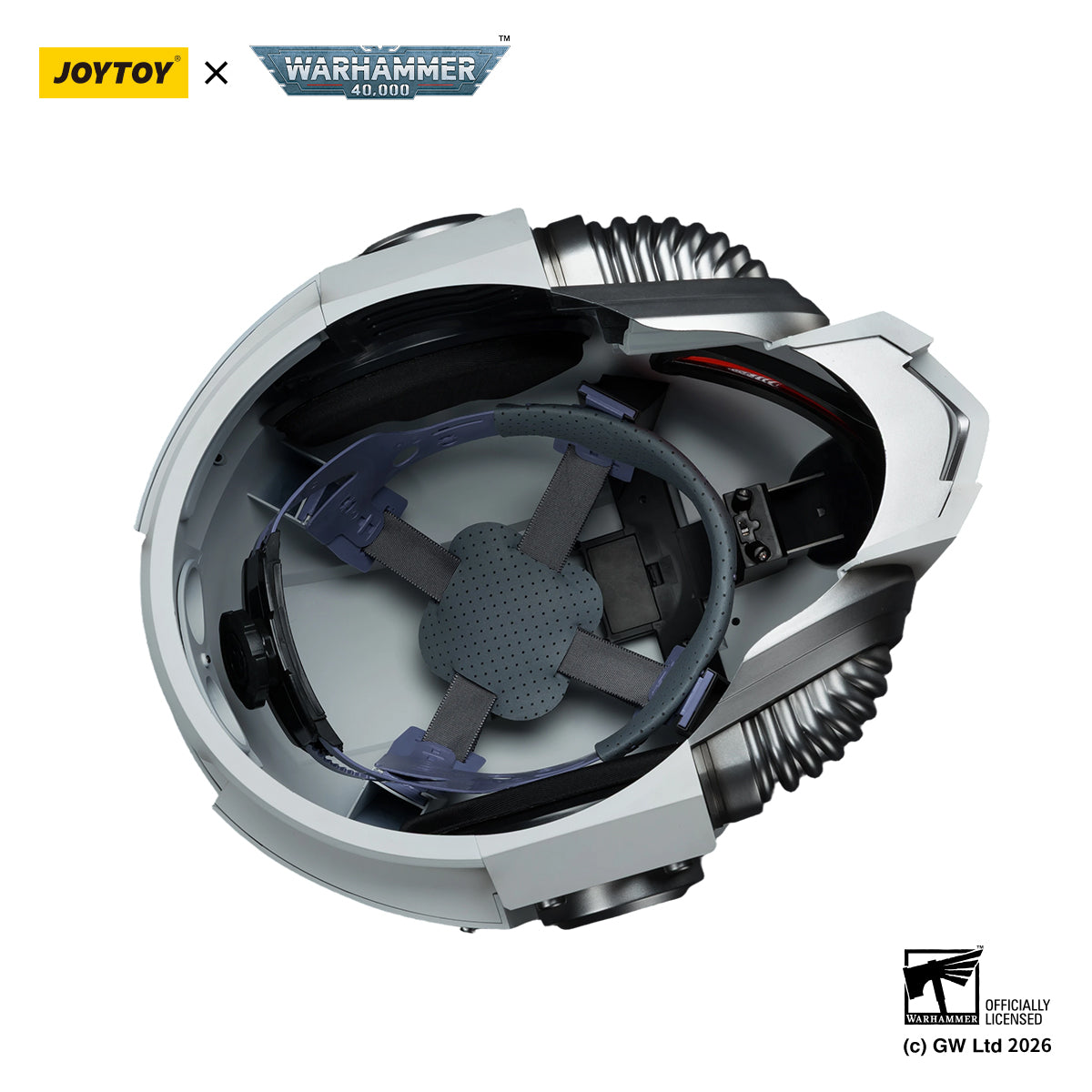 JOYTOY Warhammer 40k Action Figure 1/1 White Scars MkX Helmet Assault Anime Military Model Toys JT04094