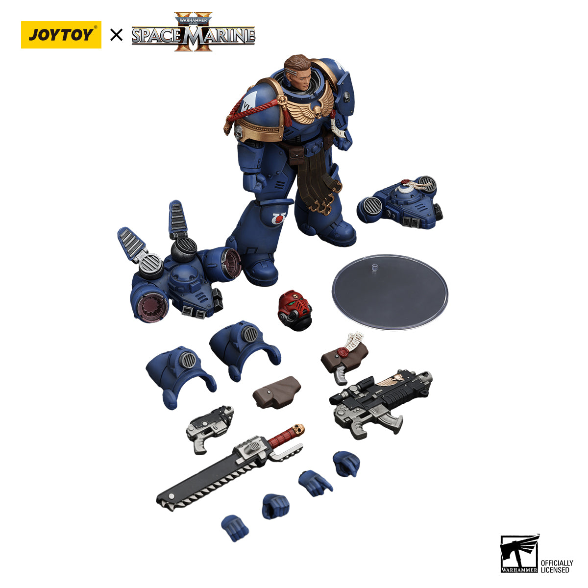 JOYTOY Action Figure 1/18 Ultramarines Sergeant Gadriel Model Birthday Gifts