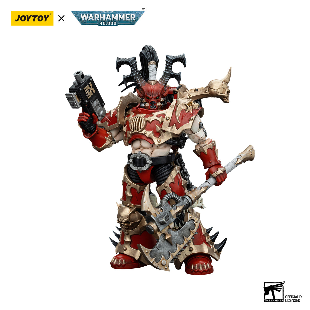 JOYTOY Action Figure 1/18 World Eaters Lord Invocatus Model Birthday Gifts