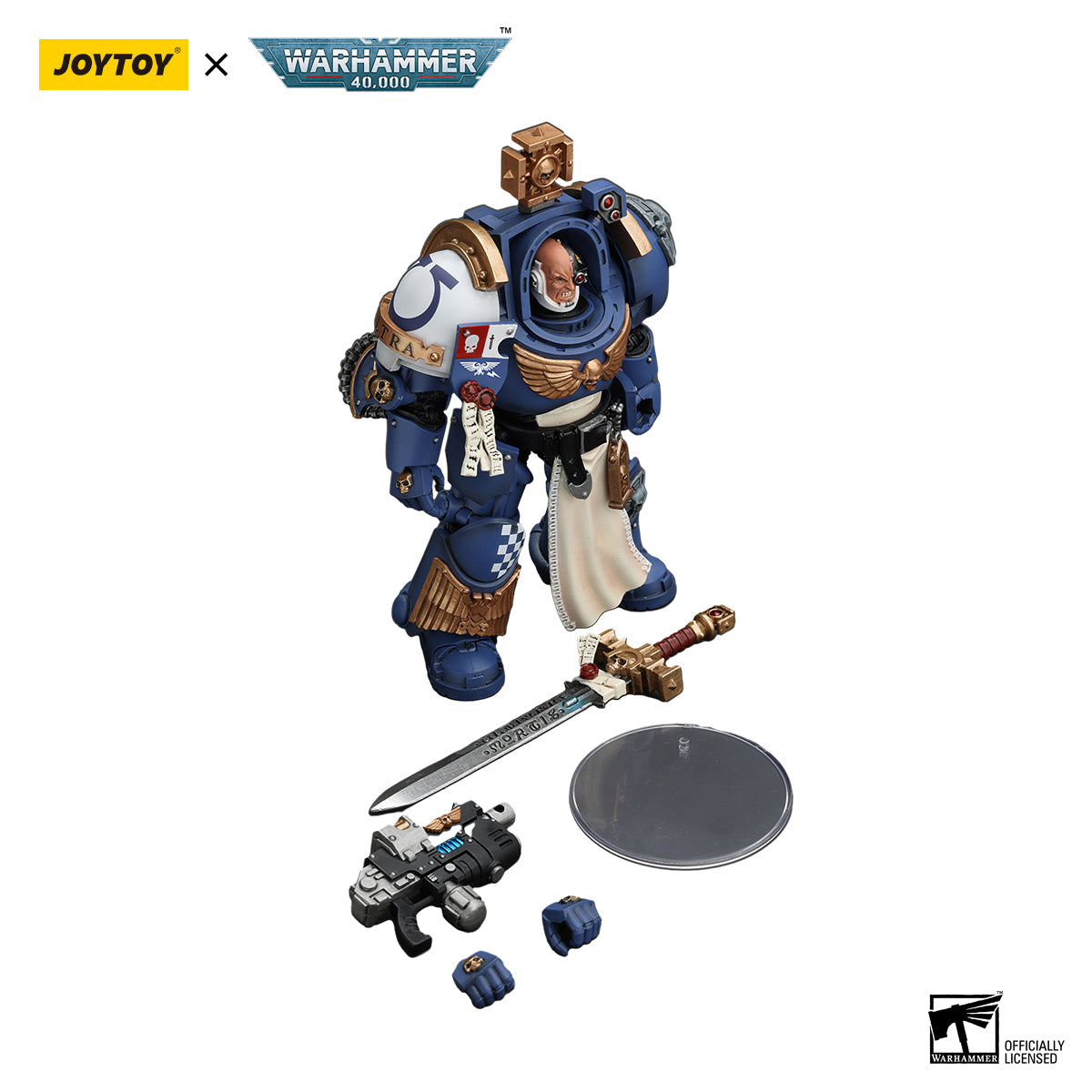 JOYTOY Action Figure 1/18 Ultramarines Captain In Terminator Armor Model Birthday Gifts
