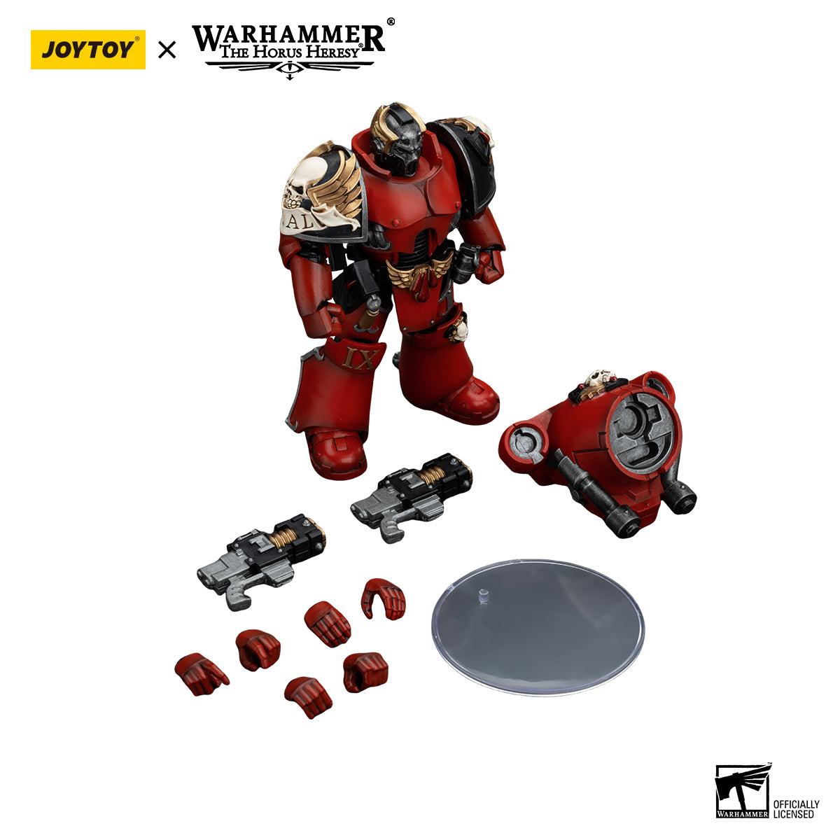 JOYTOY Action Figure 1/18 Blood Angels Angel's Tears Squad Arch-Erelim with Volkite Serpentas Model Birthday Gifts