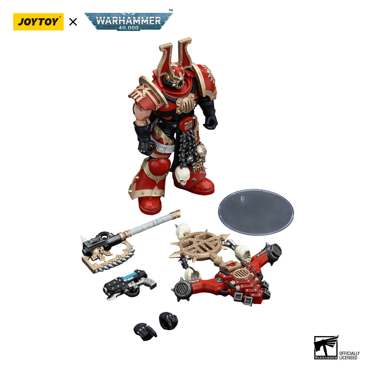 JOYTOY Warhammer 40K World Eaters Khorne Berzerker with Berzerker lcon