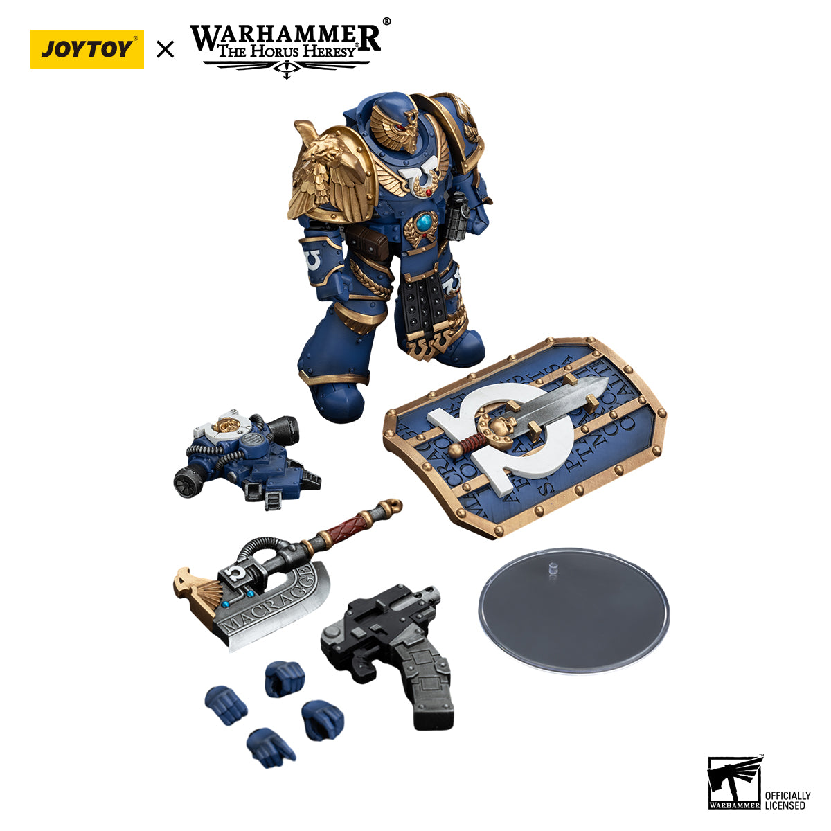 JOYTOY Action Figure 1/18 Blood Angels Angel's Tears Squad Arch-Erelim with Volkite Serpentas Model Birthday Gifts
