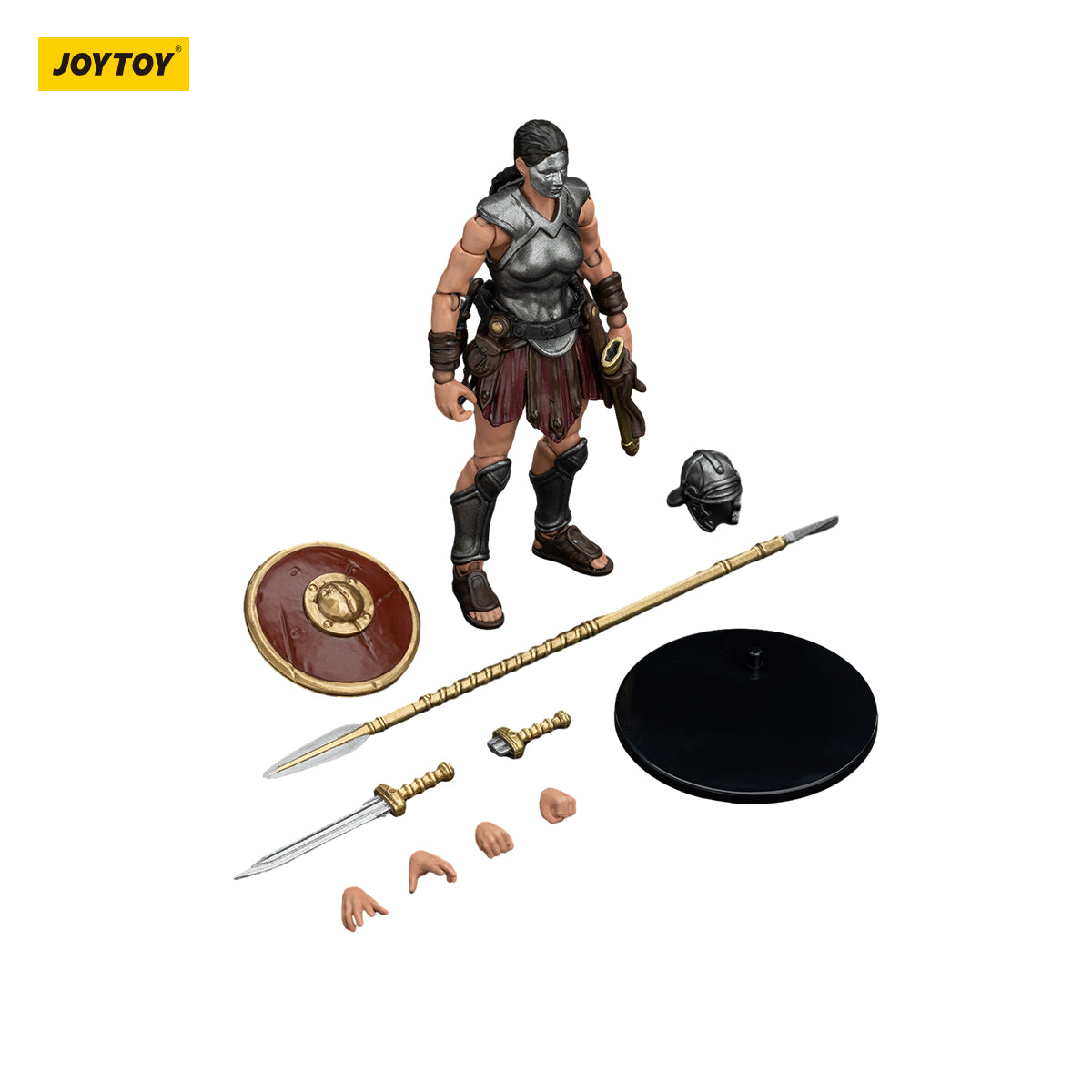 JOYTOY Action Figure 1/18 Roman Republic Legionary Light Infantry Sword and Shield Female Model Birthday Gifts