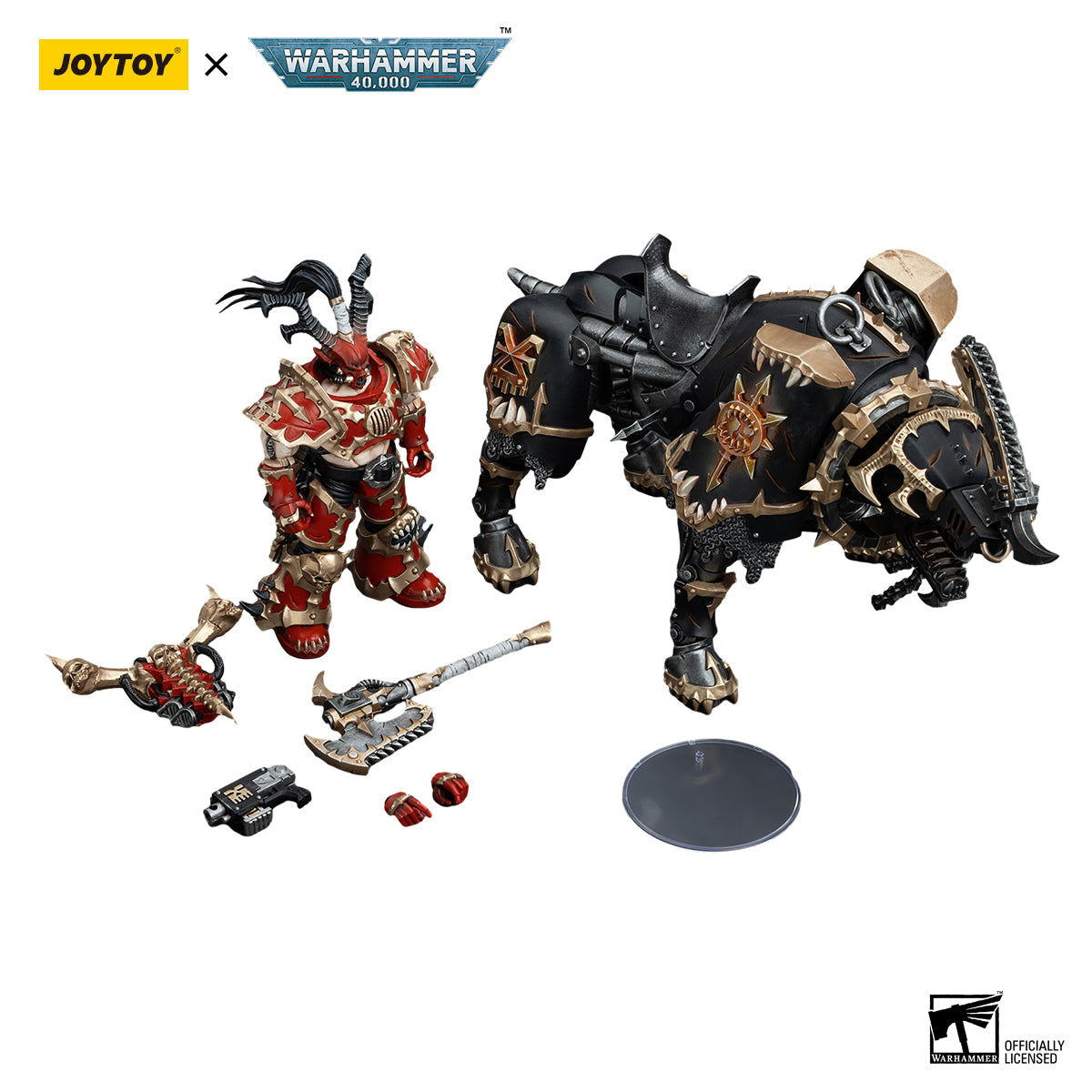 JOYTOY Action Figure 1/18 World Eaters Lord Invocatus Model Birthday Gifts