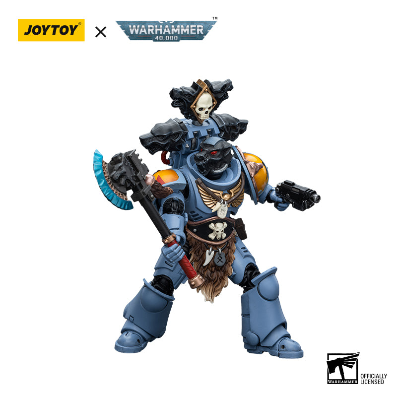 JOYTOY Action Figure 1/18 Space Marines Space Wolves Claw Pack Brother Olaf Model Birthday Gifts