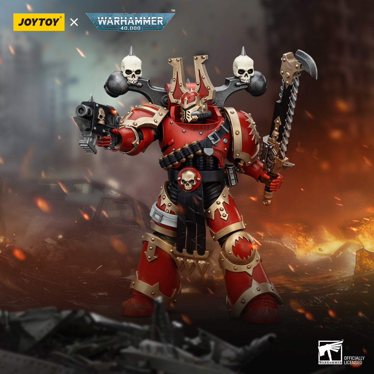 JOYTOY Warhammer 40K World Eaters Khorne Berzerker 2
