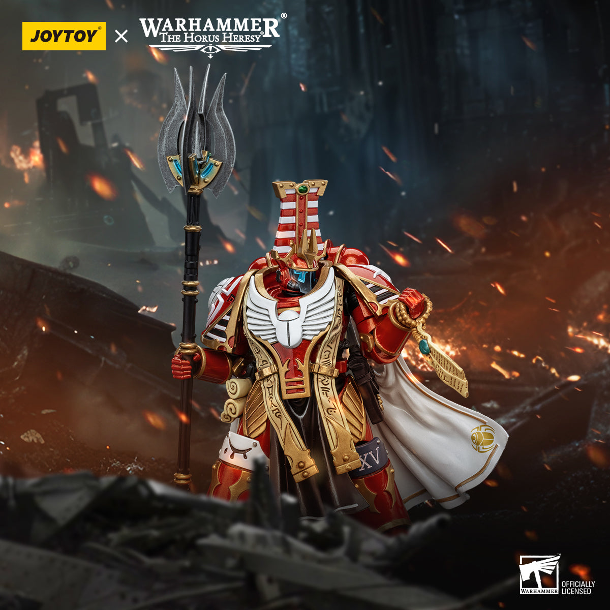 JOYTOY Action Figure 1/18 Thousand Sons Legion Librarian Consut Model Birthday Gifts