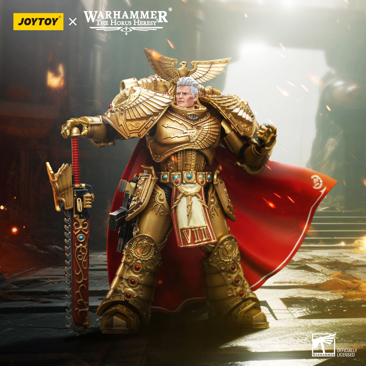 JOYTOY Warhammer The Horus Heresy Imperial Fists Rogal Dorn, Primarch of the Vllth Legion