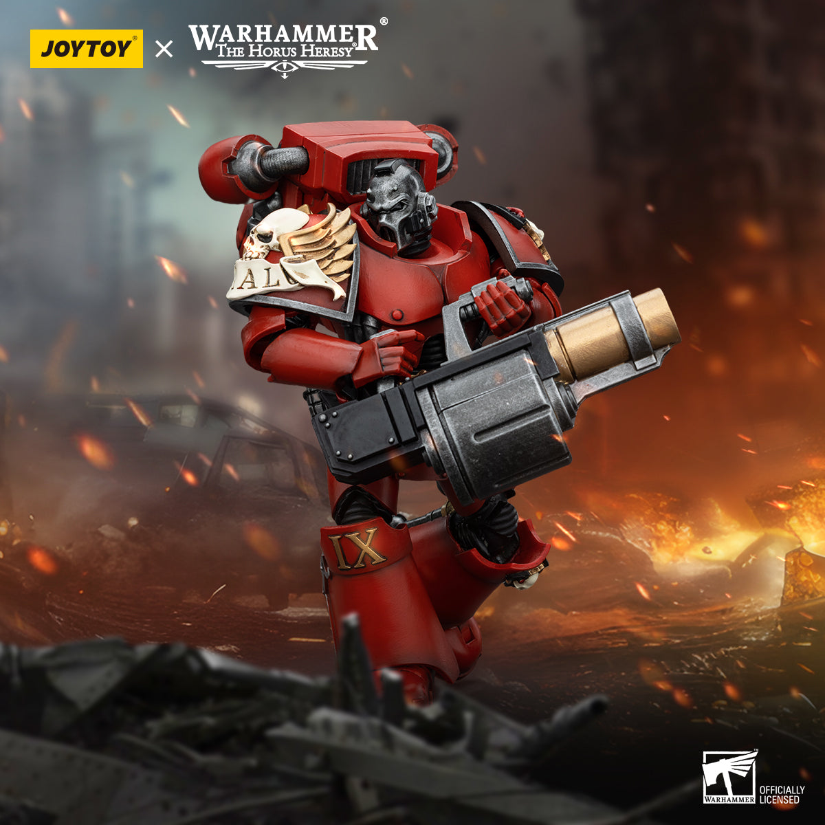 JOYTOY Action Figure 1/18 Blood Angels Angel's Tears Squad Erelim with Angel's Tears Grenade Launcher Model Birthday Gifts