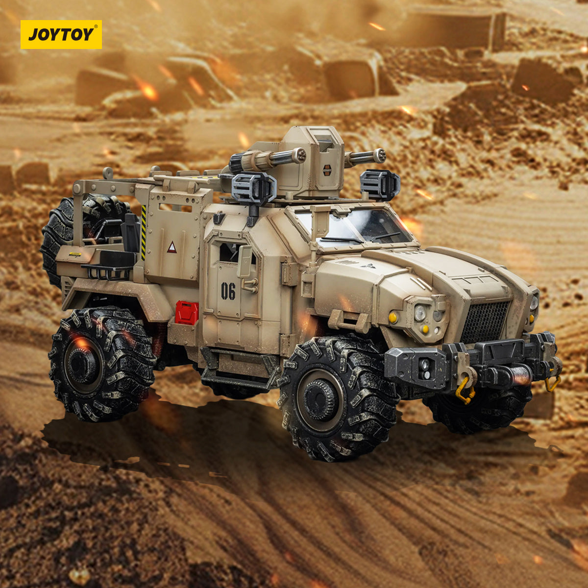 JOYTOY 1/18 Action Figure Strife Action Figure Cyclone Assauit Armored Car