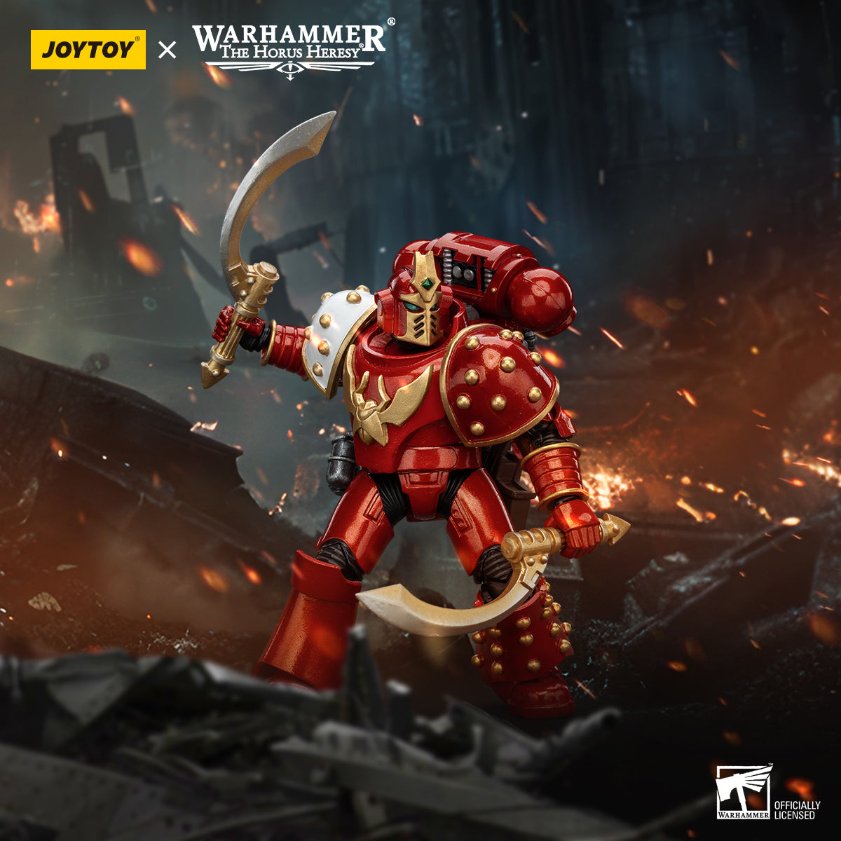 JOYTOY Action Figure 1/18 Thousand Sons Khenetai Occult Cabal Khenetai Blademaster Model Birthday Gifts